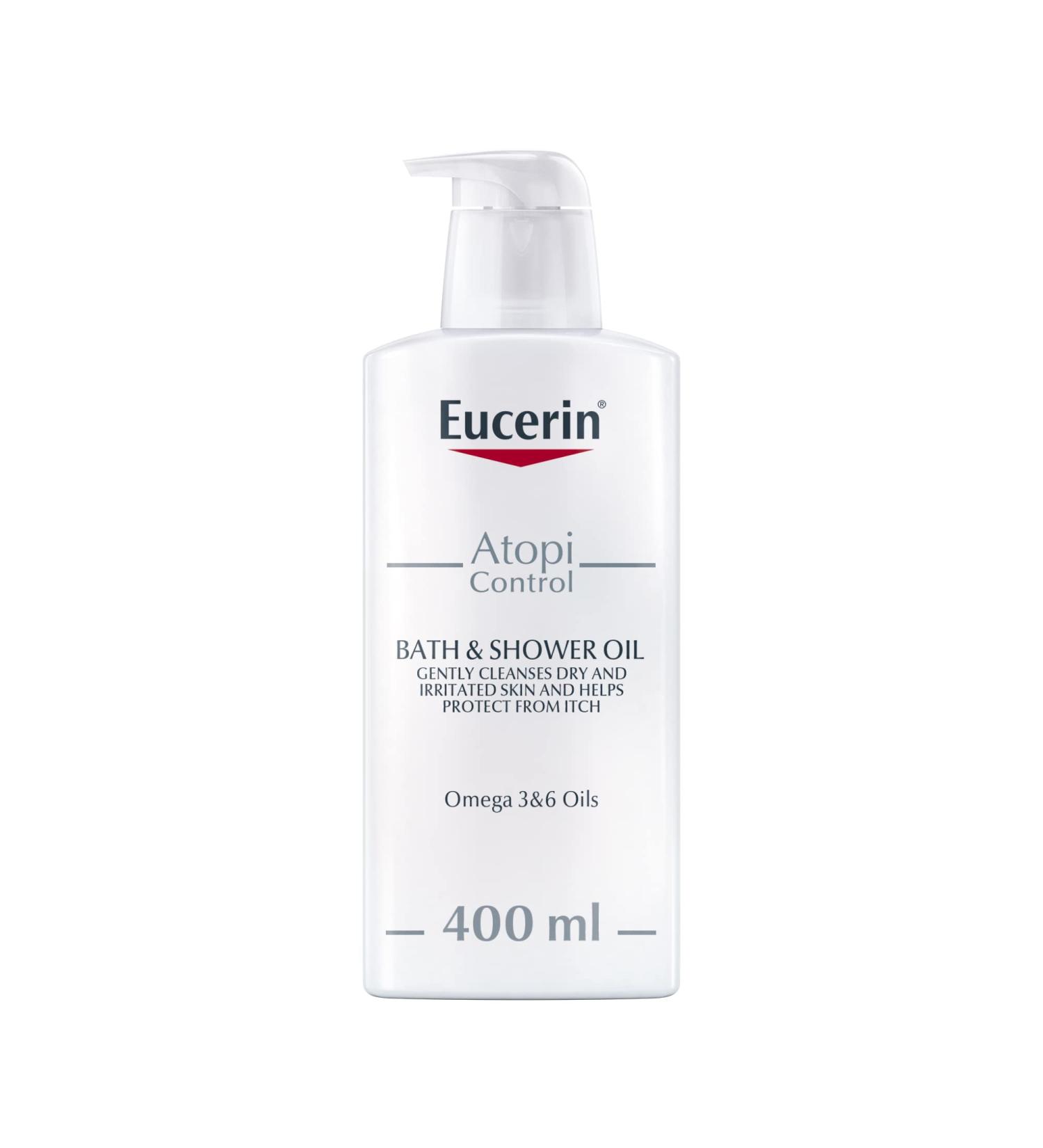 Eucerin AtopiControl Bath and Shower Oil 400ml - Soothing Relief for Dry, Irritated Skin - Buy Online on GoSupps.com