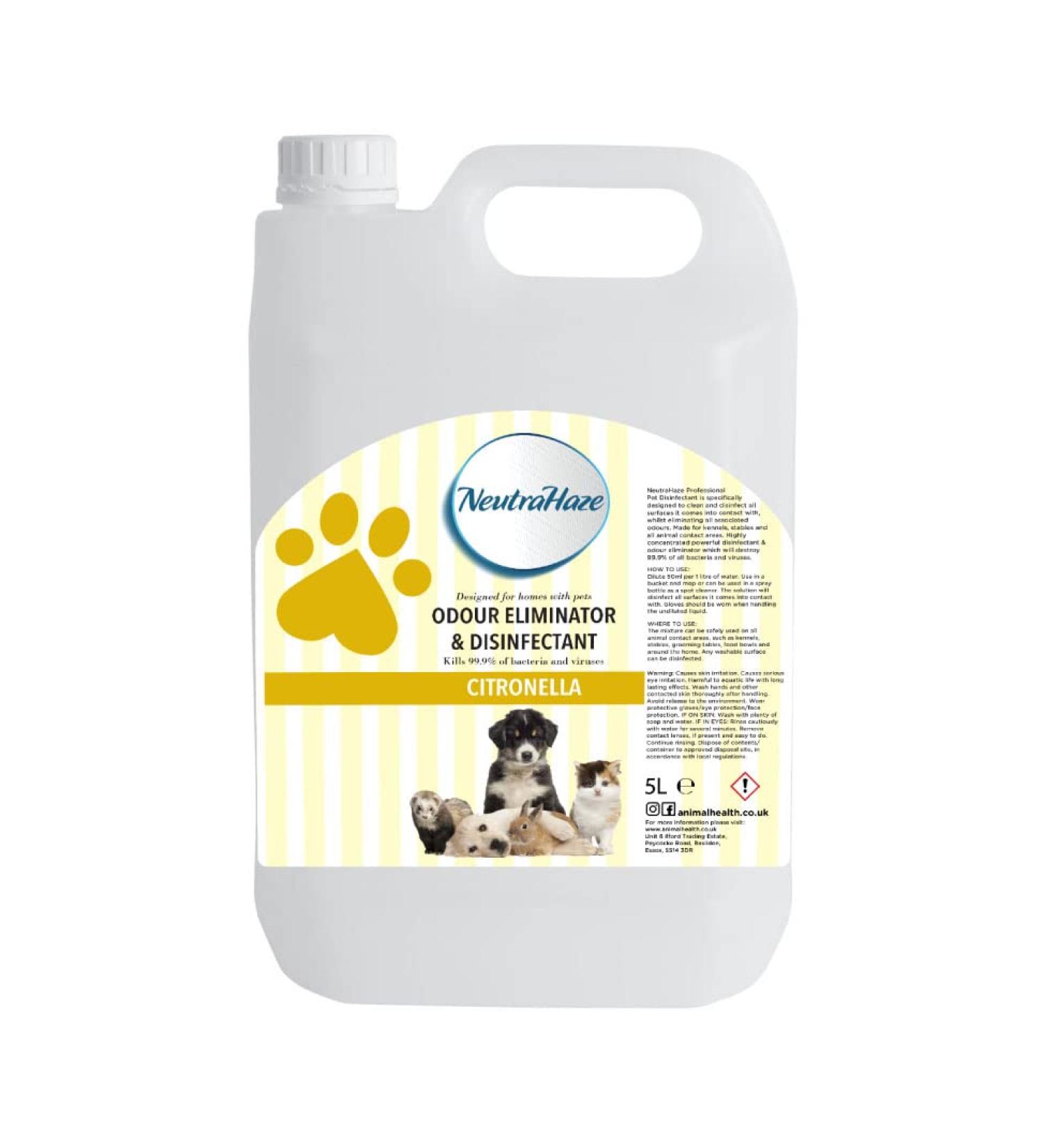 Citronella - NeutraHaze Odour Eliminator & Disinfectant - The Science Of Odour Control (5 Litre)