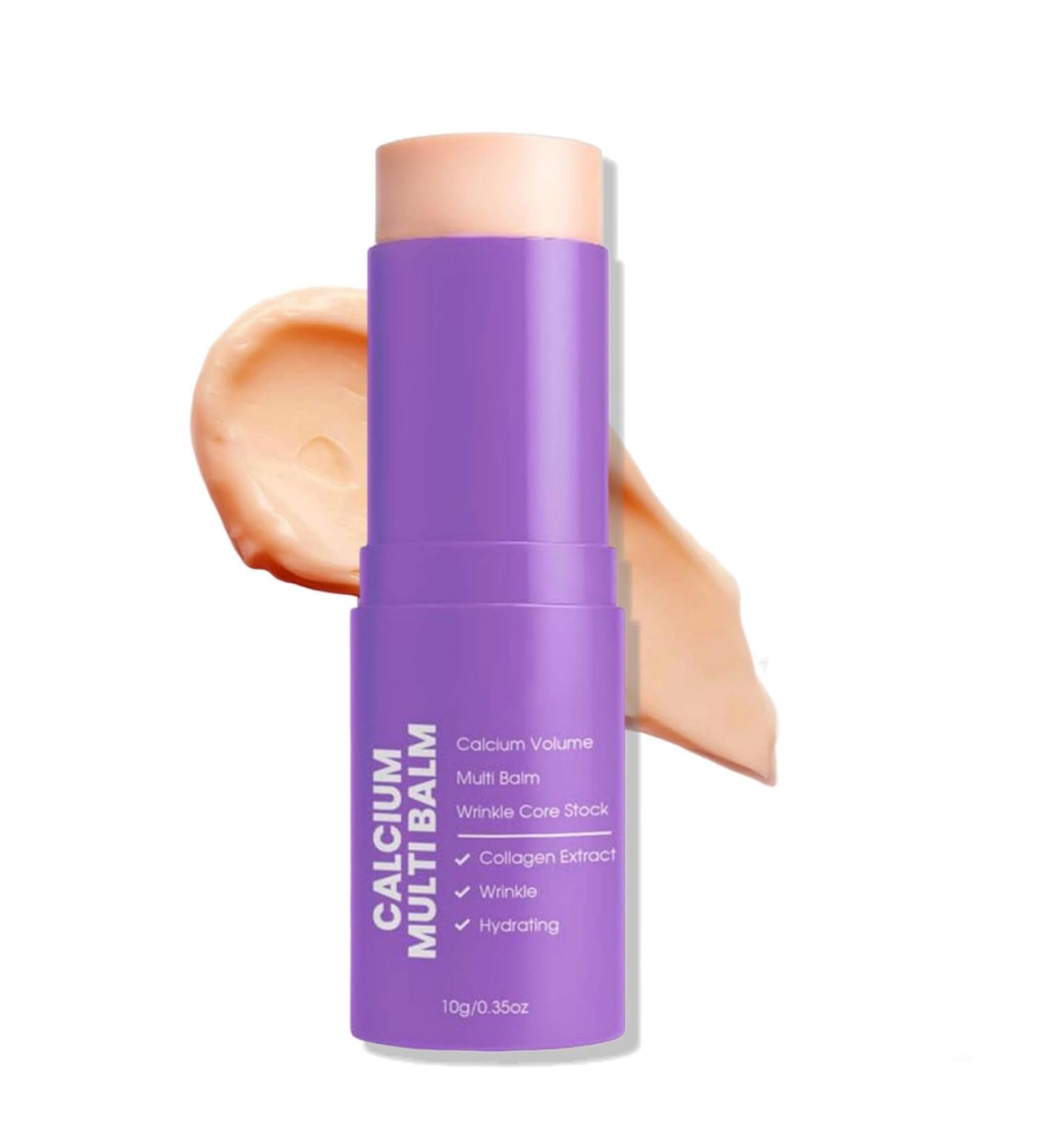 Calcium Multi Balm Calcium Volume Multi Balm Wrinkle Core Stick Stick baume hydratant au collag ne cor en pour le visage les yeux et le cou baume anti- ge hydratant et raffermissant (1pc 10g) 1pc 10 g (Lot de 1) - Buy Online on GoSupps.com