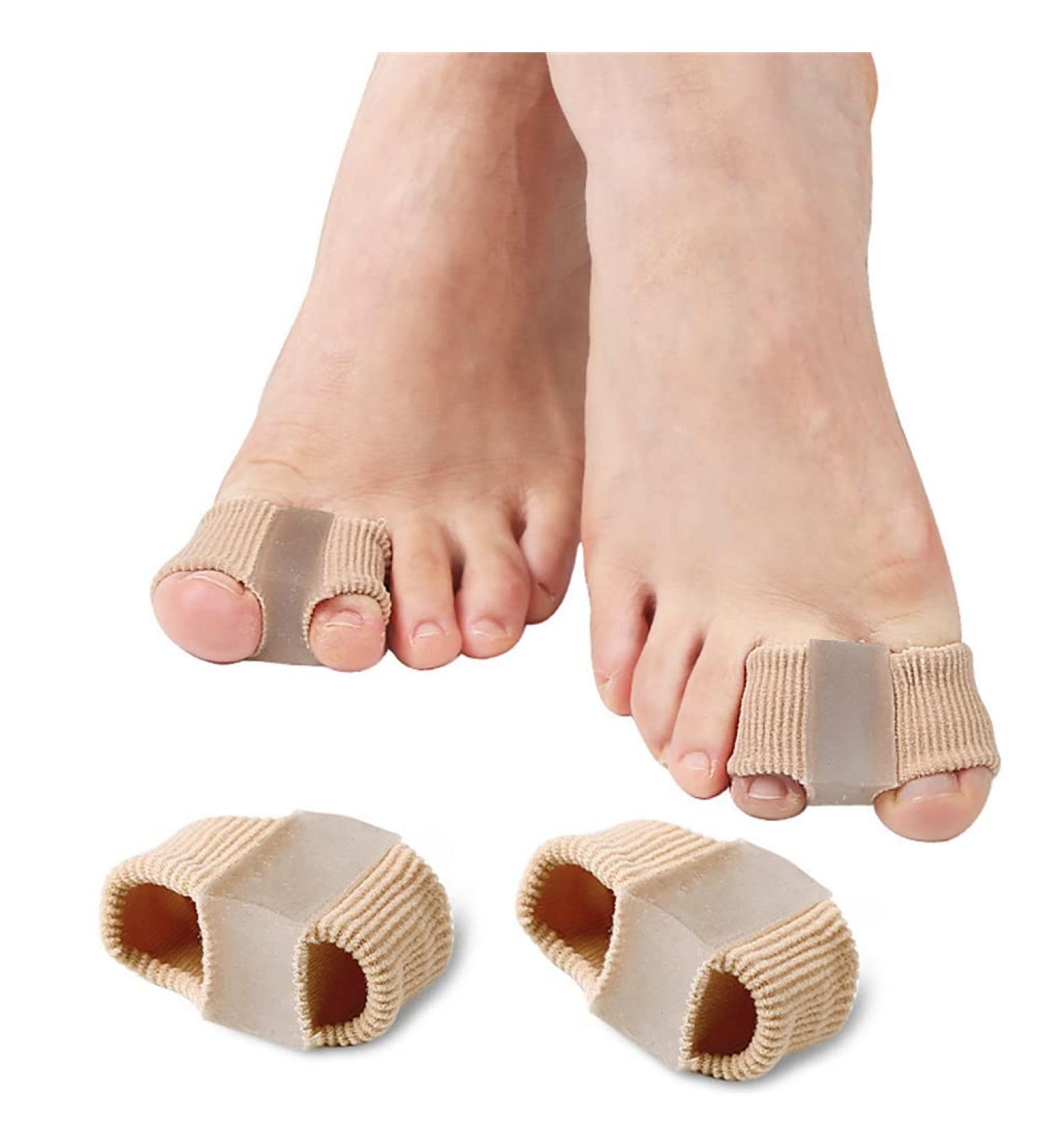 Gel Toe Separator Set | Bunion Corrector & Toe Spacers for Overlapping Toe | Toe Cushions for Pressure Relief (L) - Buy Online on GoSupps.com