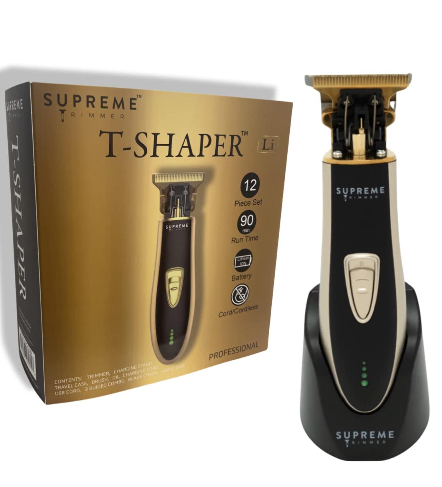 SUPREME TRIMMER ST5210 Men's Hair Trimmer | Professional Cordless Barber Beard Trimmer - Gold T-Shaper Liner Clipper - Buy Online on GoSupps.com