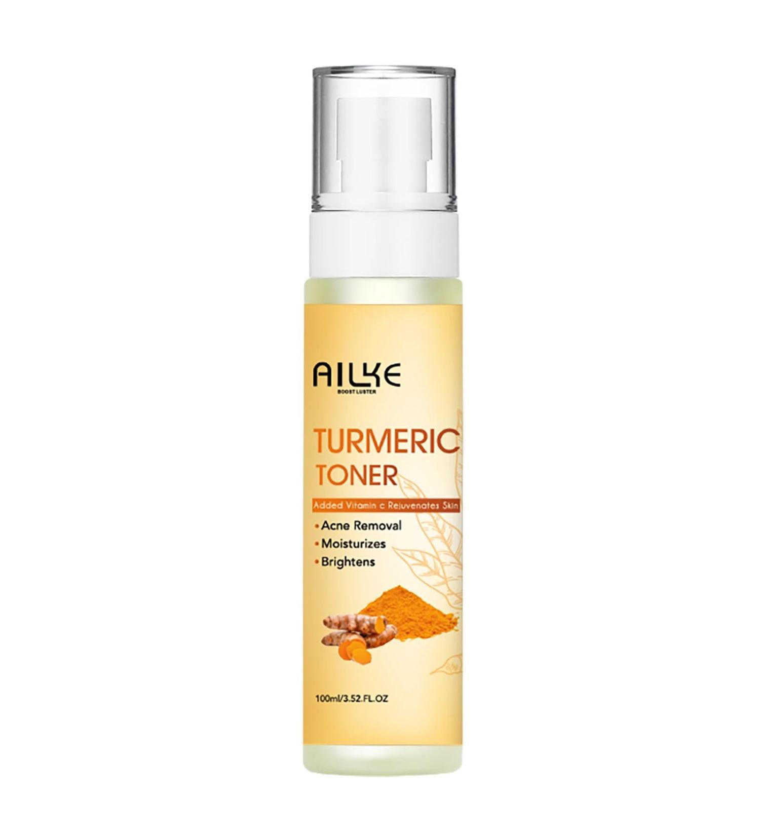 AILKE Natural Turmeric Face Toner Brightening Hydrating Rejuvenate Skin Acne & Pimples Removal Clean Skin With Vitamin C For All Skin Types 3.52 fl oz (Pack of 1) - Buy Online on GoSupps.com
