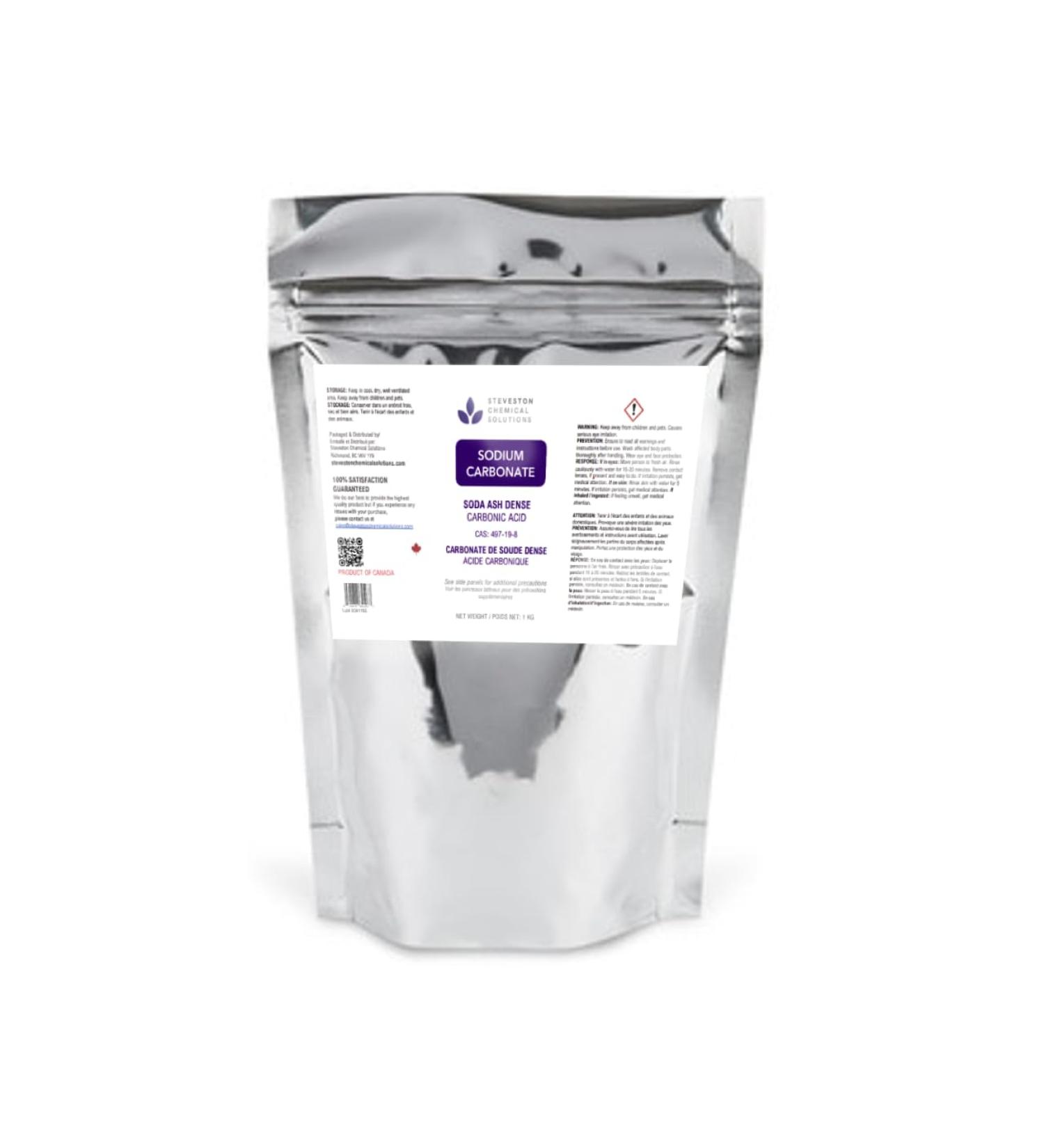 PURE SODIUM CARBONATE - 1 kg/2.2 lbs (Soda Ash/Carbonic Acid) Natural All Purpose Cleaner & Laundry Booster