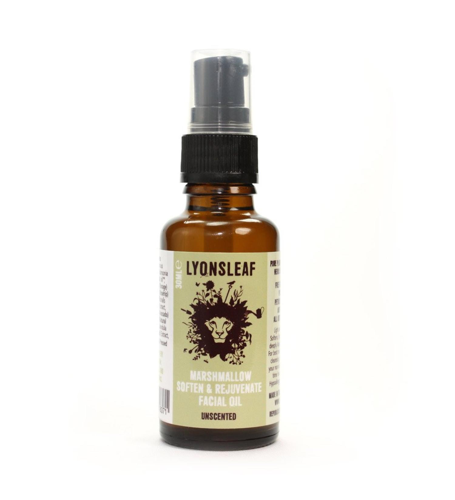 Lyonsleaf Marshmallow Soften and Rejuvenate Facial Oil/Serum Unscented 30ml - Buy Online on GoSupps.com
