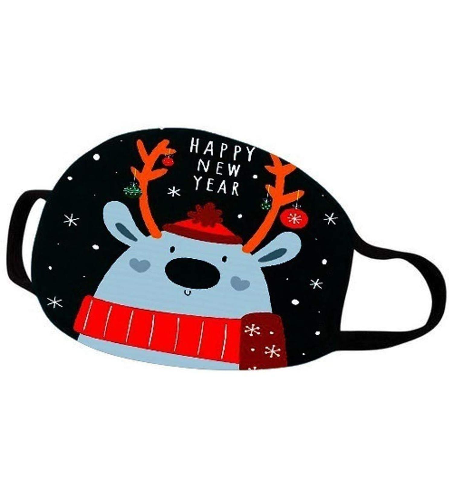 Riou Christmas Mundschafts Neckuch Santa Claus Elk Motor Washer Cotton Mouth and Nose Protection Outdoor Motorbous Multi -function cloth for couple