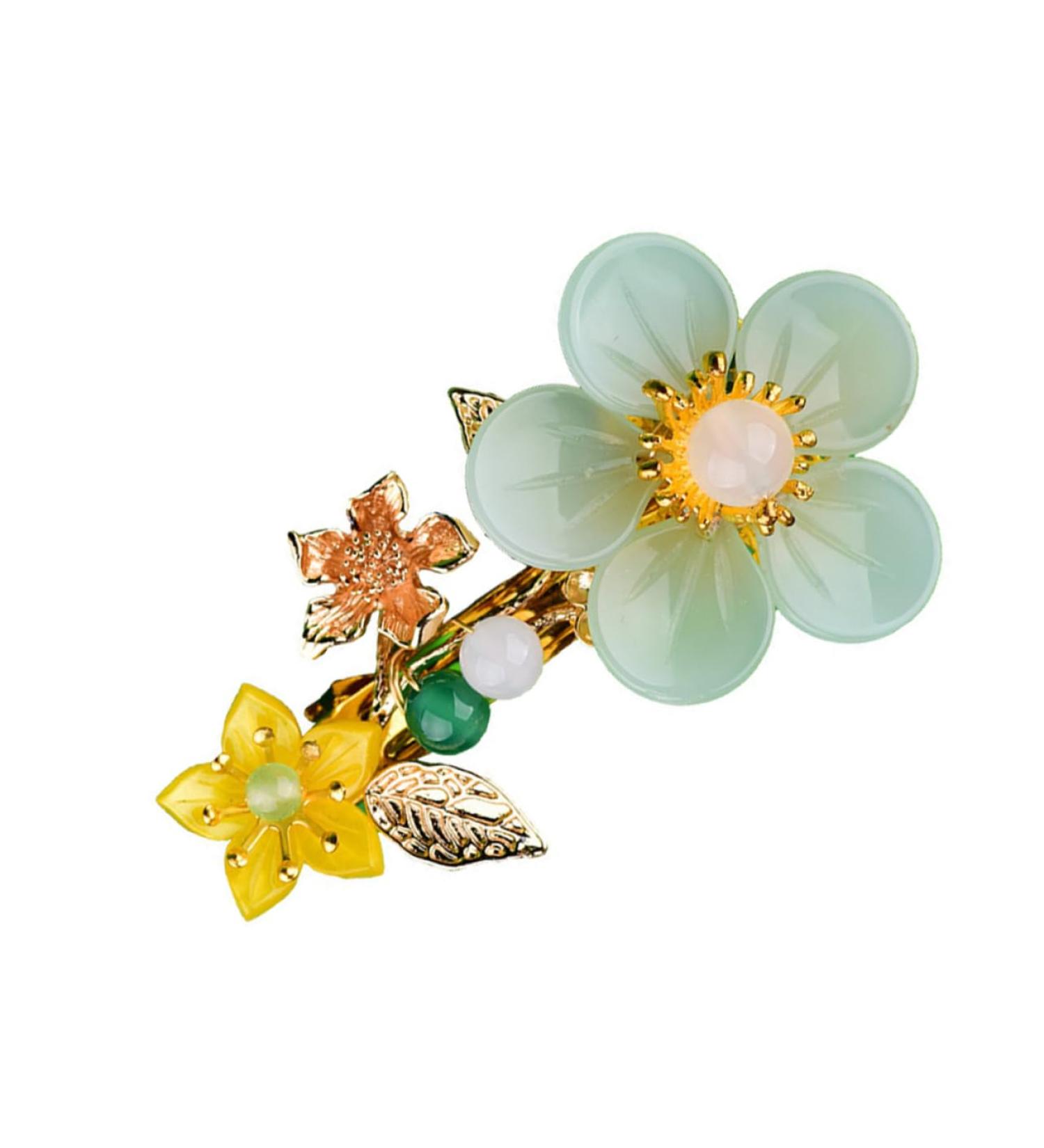 Ipetboom Hairpin Hair Clips Hair Barrettes Flower Hair Clip Hair Accessories for Women Hair Jewelry Girls Hair Accessories Miss Top Clip Agate Winter - Buy Online on GoSupps.com