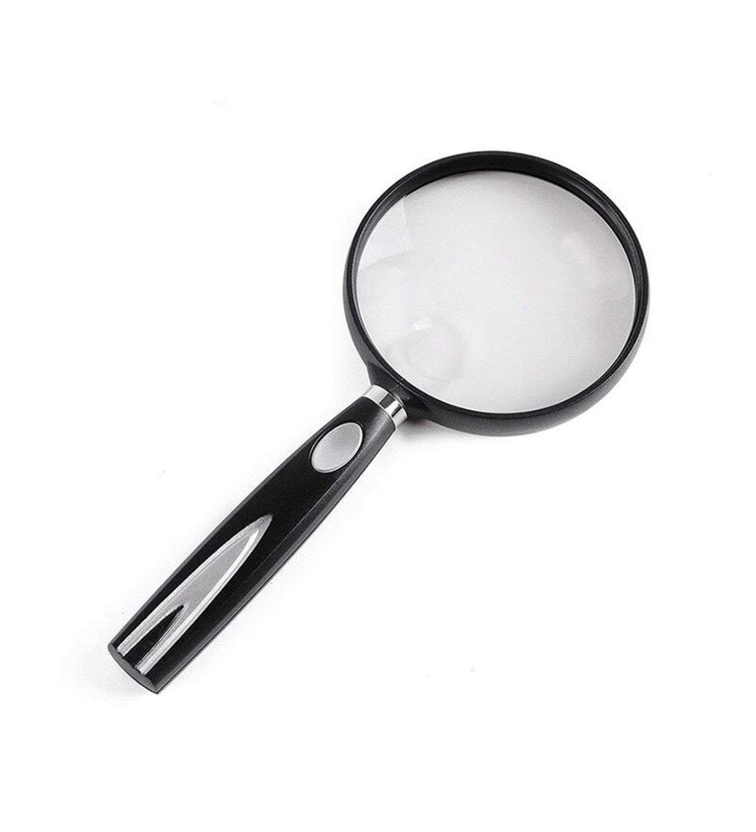Handheld Magnifier Glasses Old Man Reading HD Gift 6X Glass for Read Books Newspaper Maps Needlework Soldering Repair Black Made in China - Buy Online on GoSupps.com