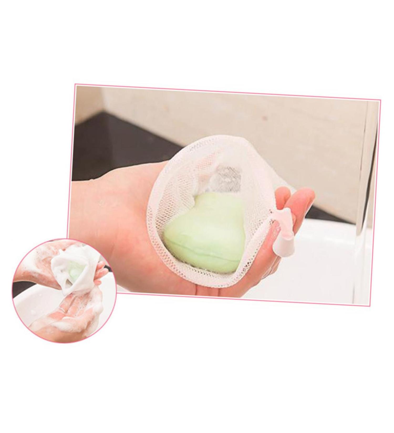 Baluue 2pcs Soap Pouch Soap Soap Saver Net Exfoliating Soap Saver White - Buy Online on GoSupps.com
