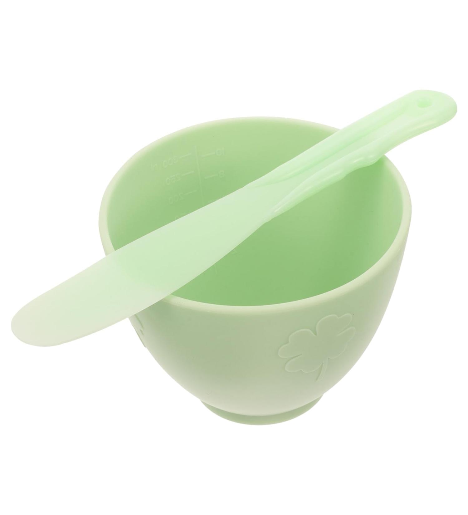 Buy Healeved Facial Mask Bowl Set with Stick - Ideal for DIY Cosmetics Mixing | Green 10.50x10.50x7.60CM | International Shipping Available - Buy Online on GoSupps.com