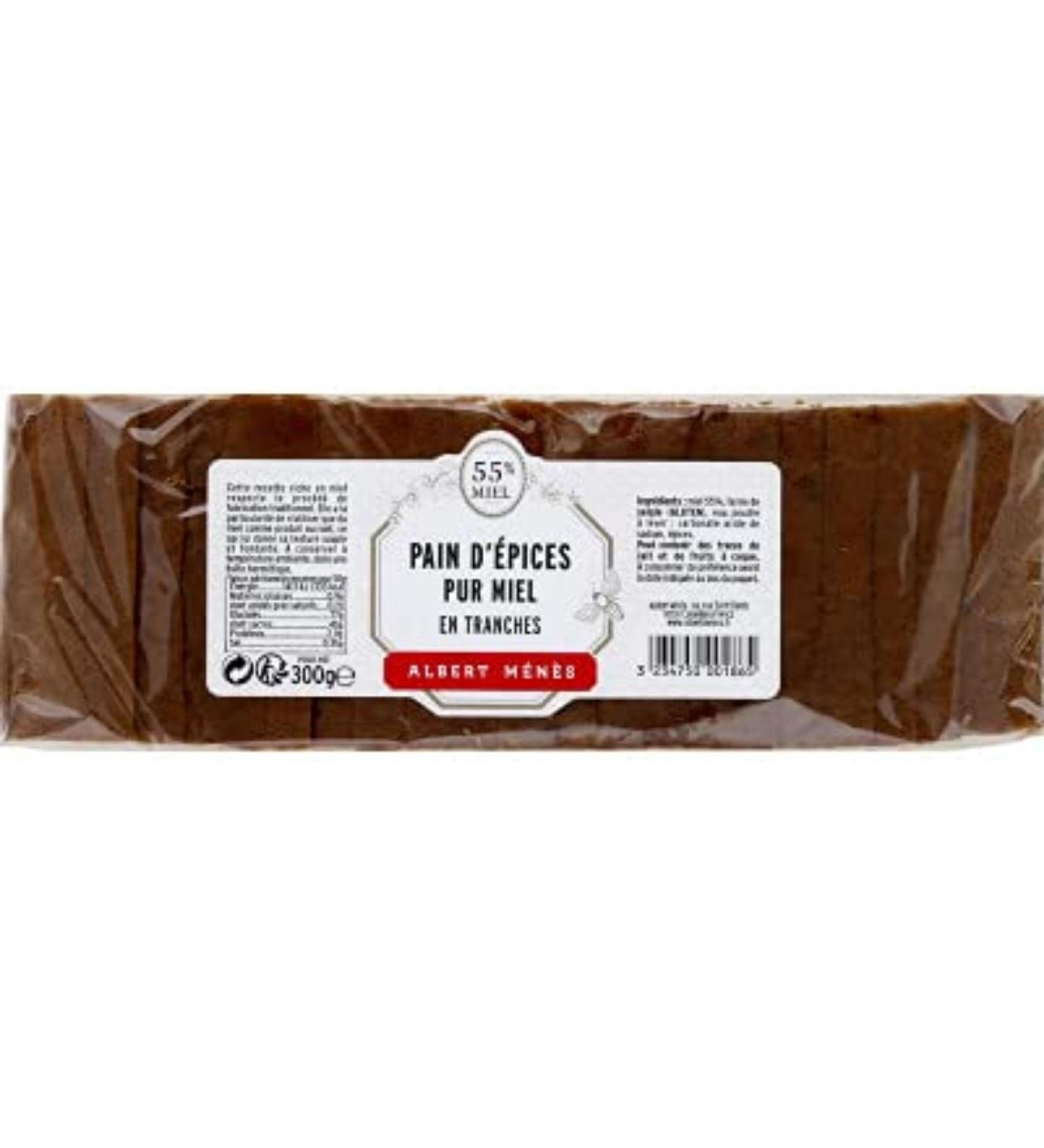 Pure Honey Gingerbread - Soft and Melting Texture - Artisanal and Exclusive Recipe - Rye Flour - Traditional Manufacturing - 300g - ALBERT M N S - Buy Online on GoSupps.com