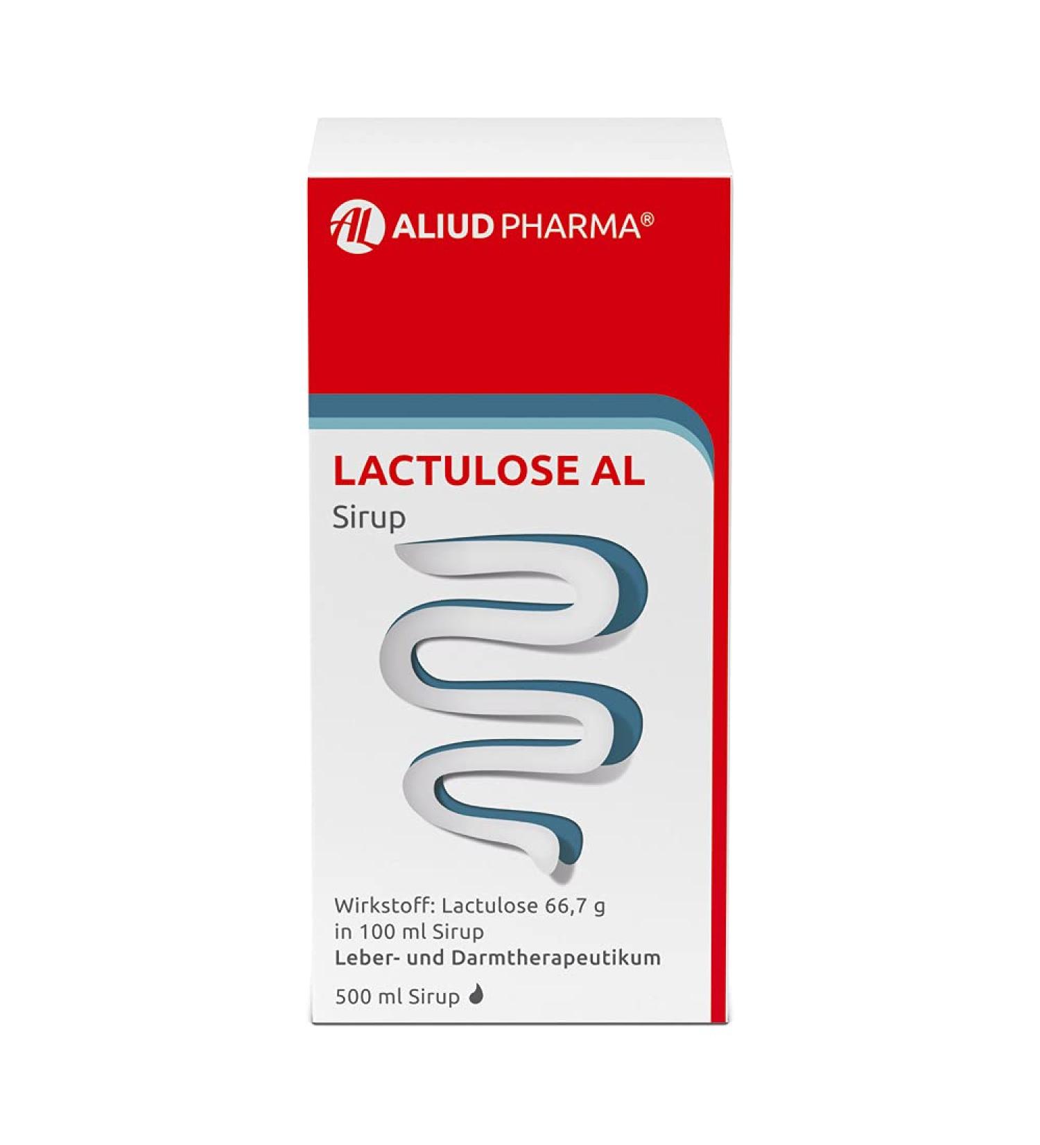 ALIUD PHARMA Lactulose AL Syrup 500 ml | Effective Osmotic Laxative for Constipation Relief - International Shipping Available - Buy Online on GoSupps.com