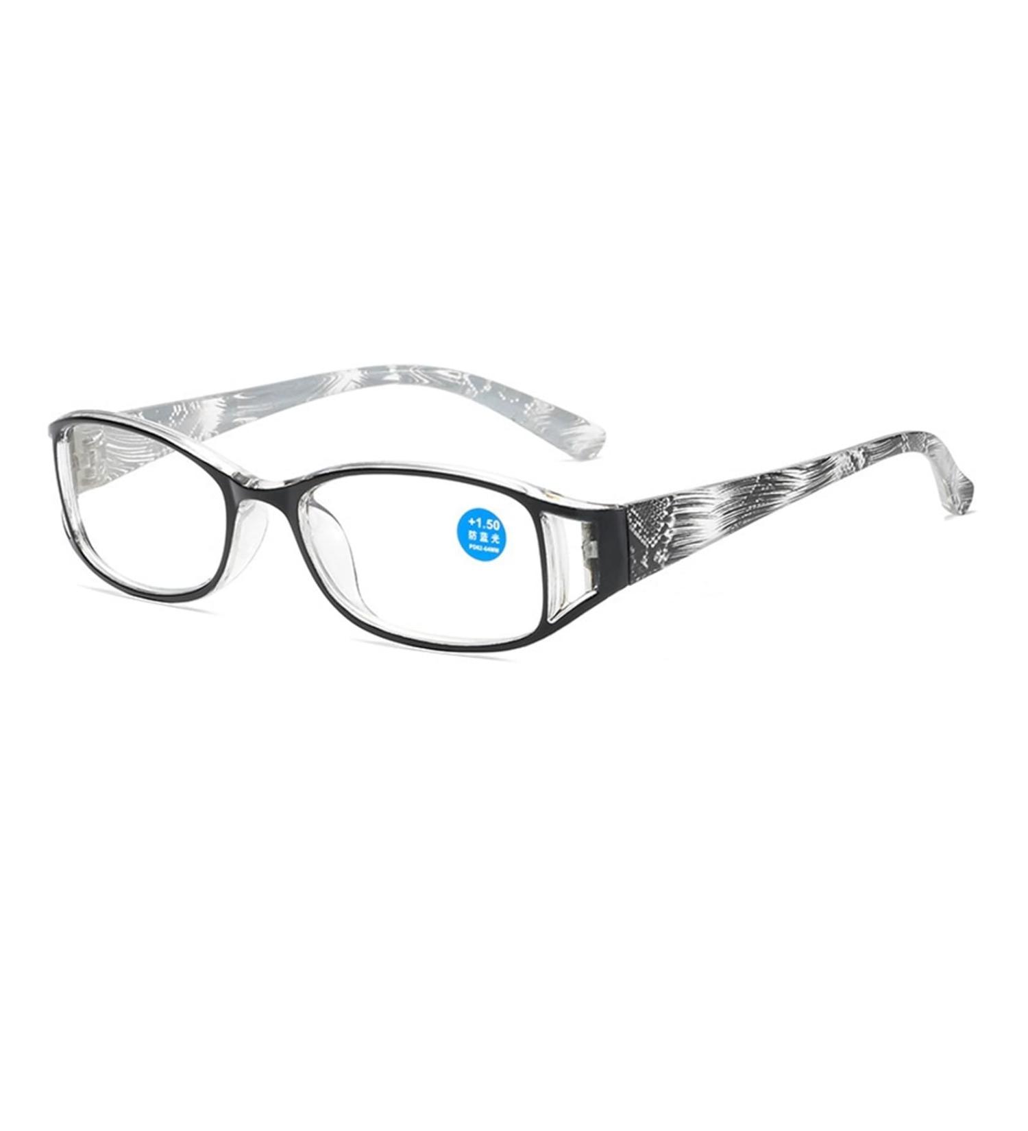 Buy IYNWBJTS Women's Fashion Printed Anti-Blue Light Reading Glasses - Farsighted Resin Glasses 4.00 with Black Frame for Comfortable Vision | International Shipping Available - Buy Online on GoSupps.com