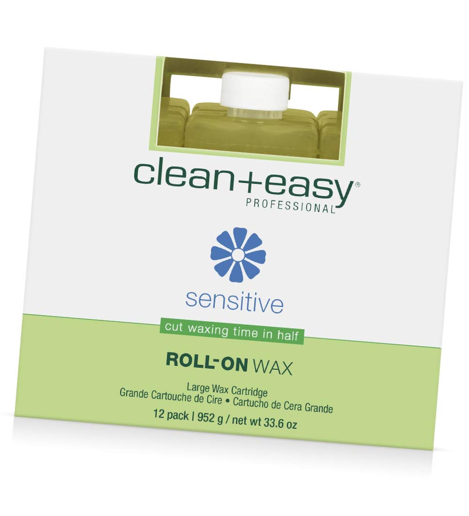 Clean + Easy Sensitive Roll-On Wax Refill 12-Pack - Ideal for Sensitive Skin & All Hair Types - Buy Online on GoSupps.com