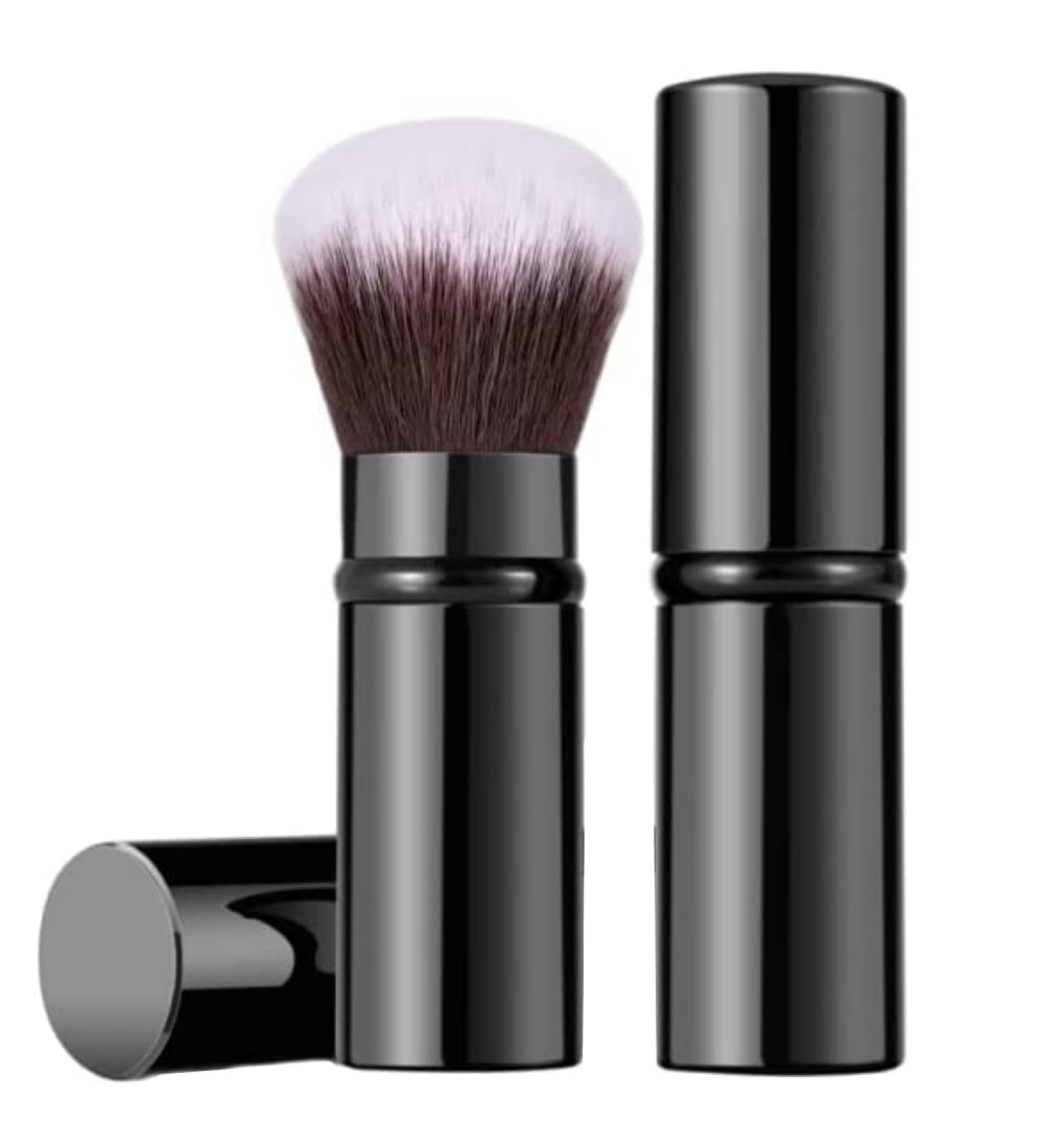 Retractable Telescopic Face Kabuki Brush - Portable Round Powder Makeup Brush (Black) - Buy Online on GoSupps.com