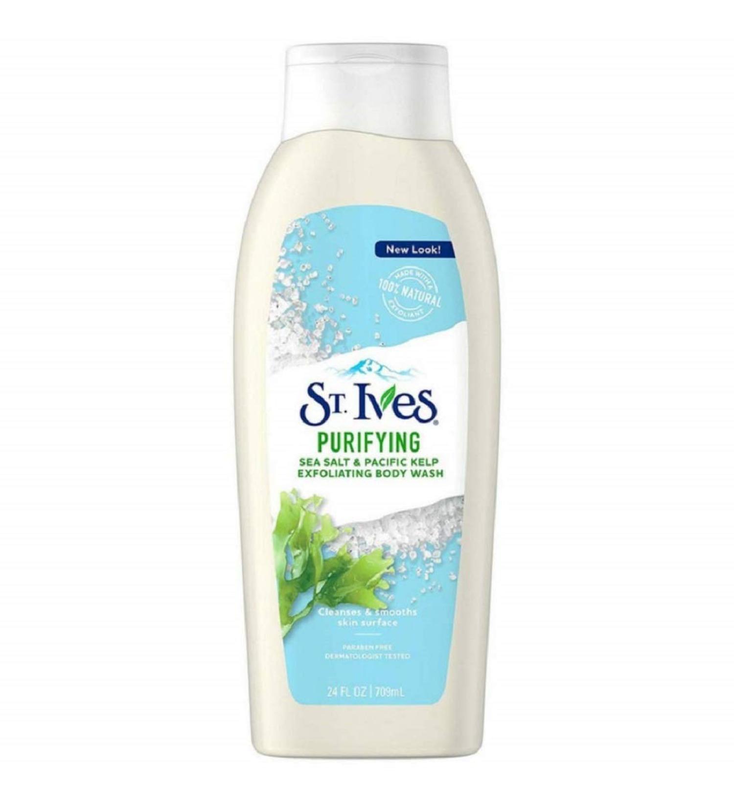 St. Ives Purifying Sea Salt & Pacific Kelp Exfoliating Body Wash 24 Fl Oz - Pack of 2 - Buy Online on GoSupps.com