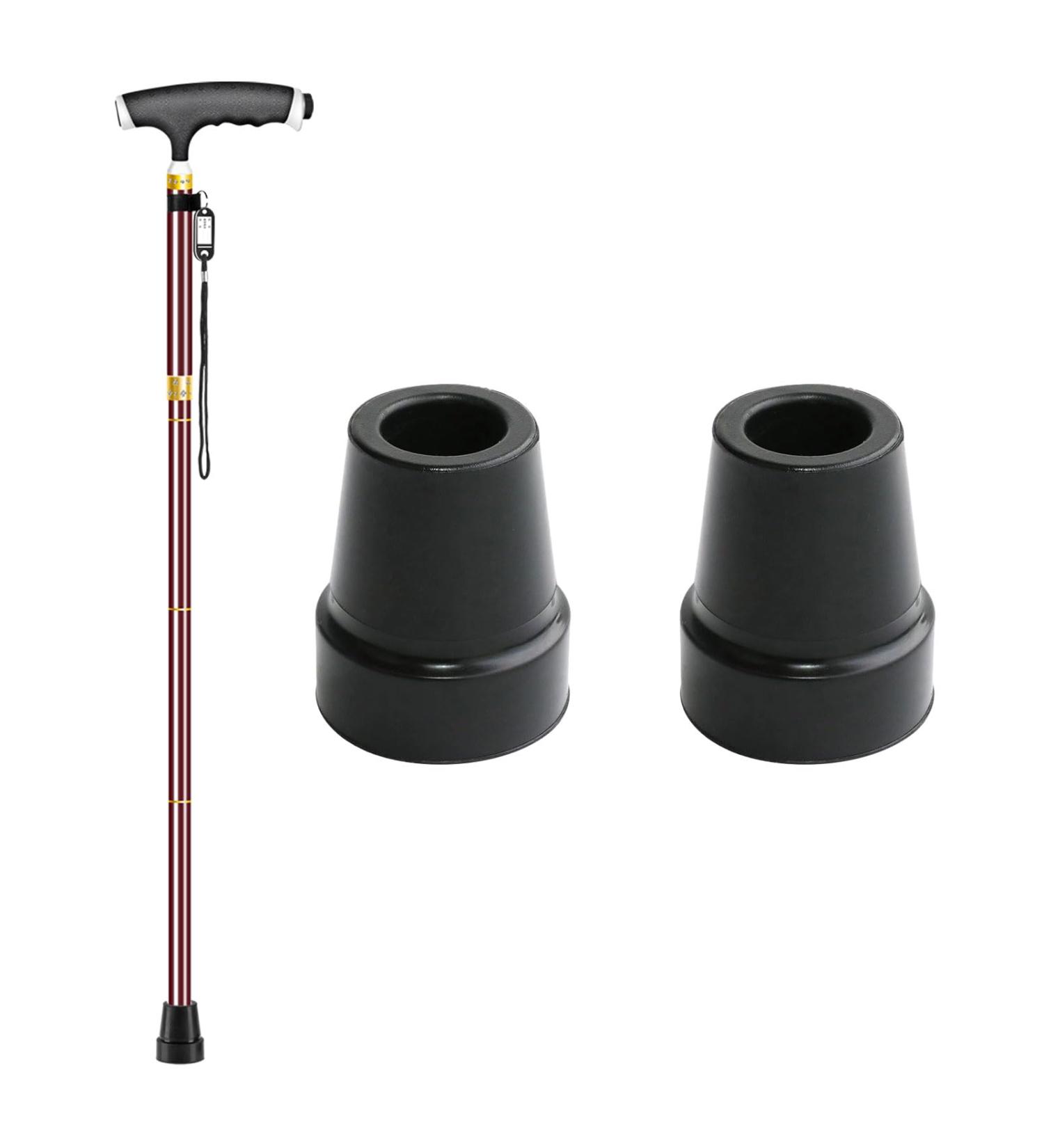 Walking Stick Rubber Ends 2 Pcs Ferrules for Walking Sticks Walking Stick Rubber Tips for Crutch etc - Buy Online on GoSupps.com