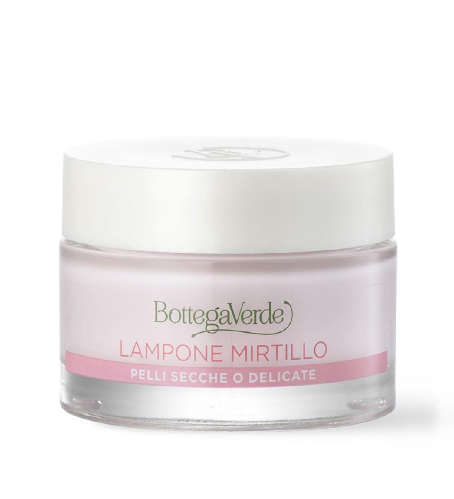 Bottega Verde Bottega Verde - Rich Beauty Extract Cream - Raspberry and Blueberry - Moisturized Protects - Dry or Delicate Skin (50 ml)