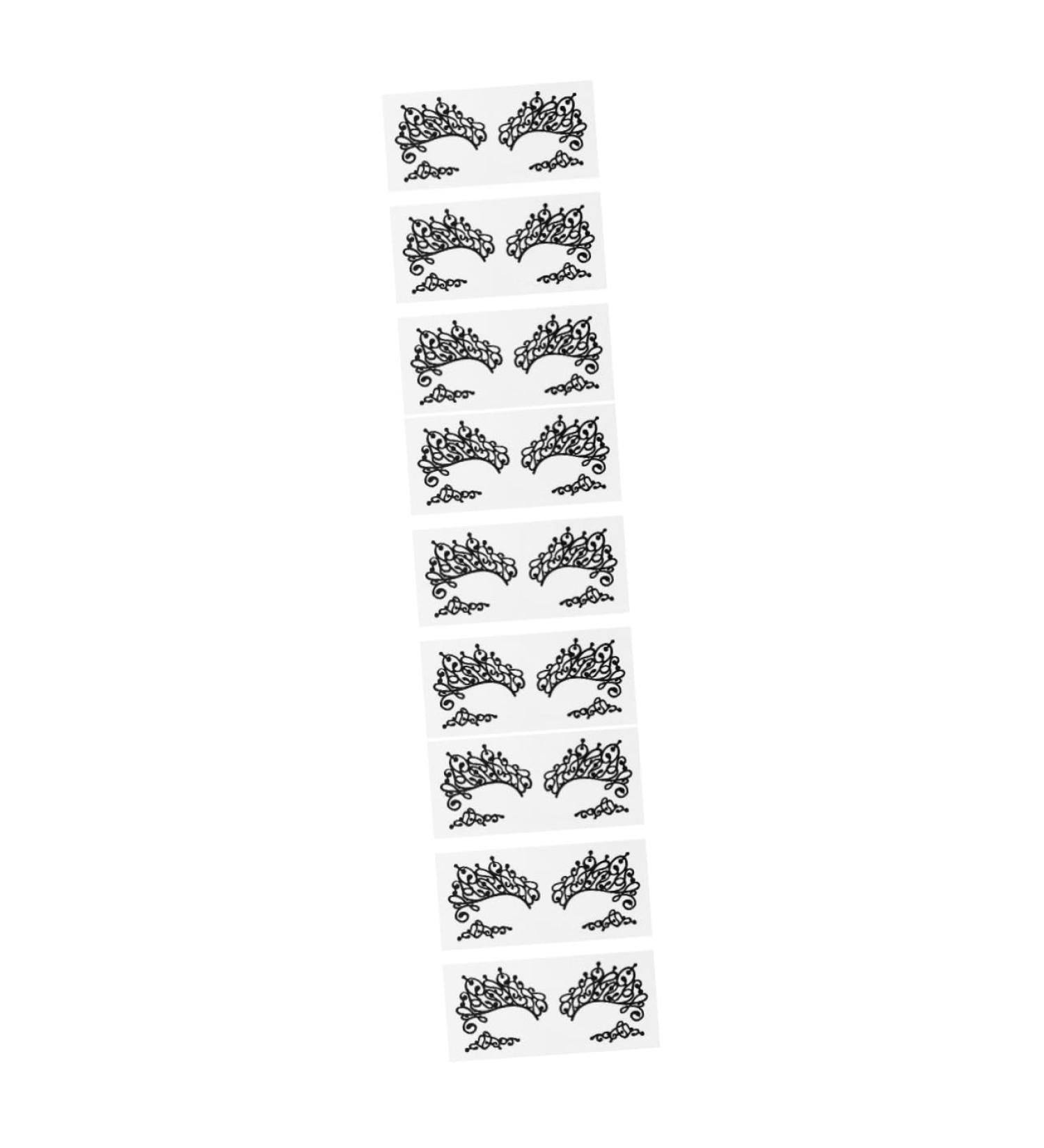 FOMIYES 9 Pairs Lace Eyeliner Stickers Black Eyeshadow Black Eye Shadow Pride Eyeshadow Stickers Prom Fabric 13X6cmx3pcs Blackx3pcs - Buy Online on GoSupps.com