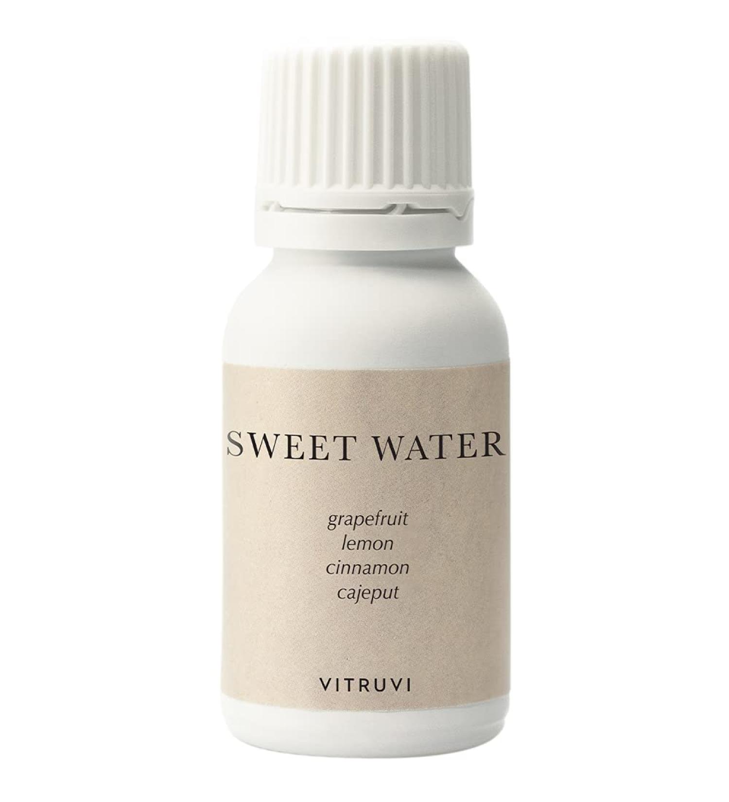 Vitruvi Sweetwater Citrusy Essential Oil Blend - Grapefruit Palmarosa & Cinnamon (0.5 Fl oz) | Buy Internationally - Buy Online on GoSupps.com