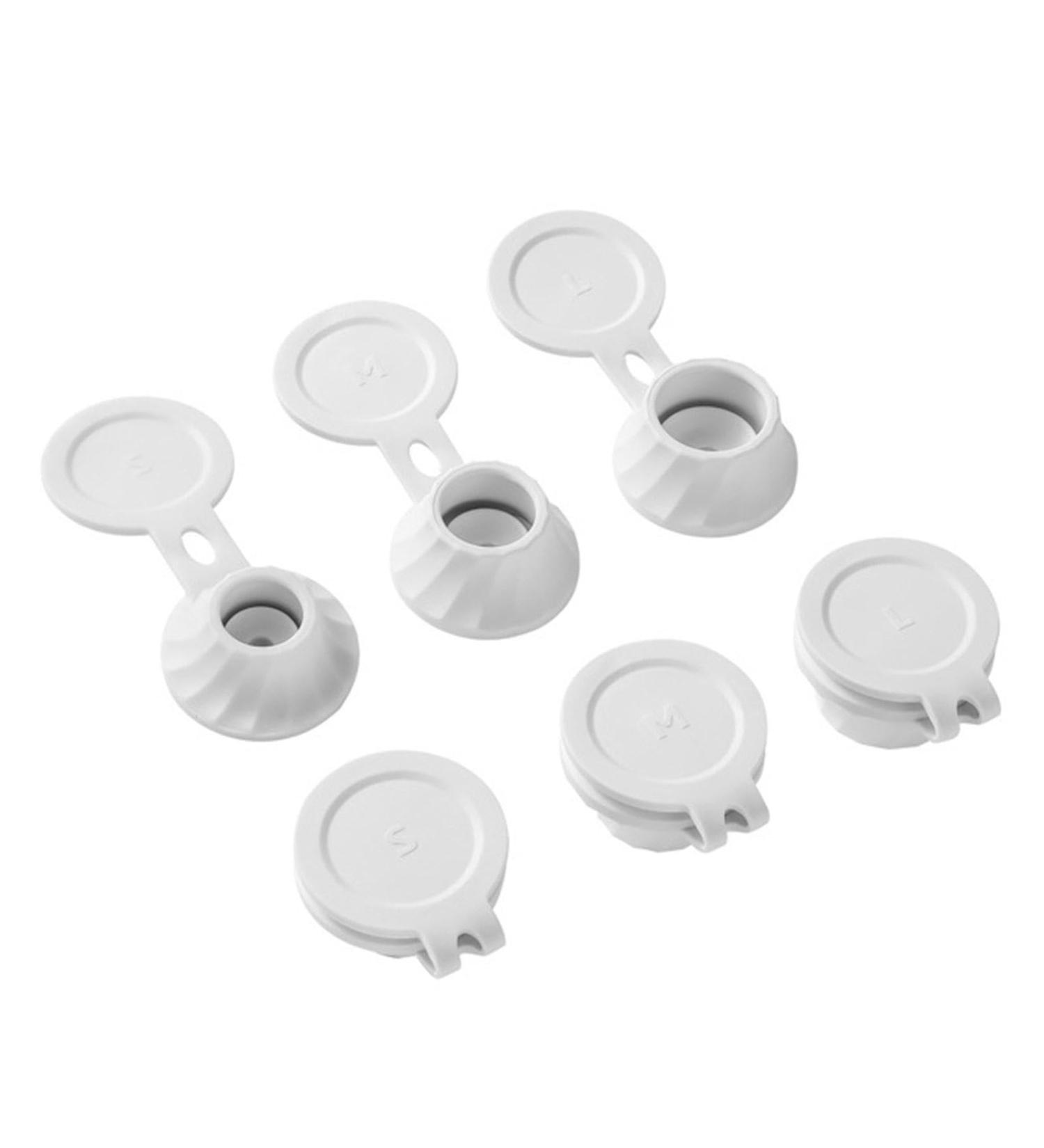Inverted Bottle Lid - Inverted Leak-Proof Bottle Lid | White Bottle Lid Set No Waste Bottle Lids for Condiment Containers Shampoo Bottle - Buy Online on GoSupps.com