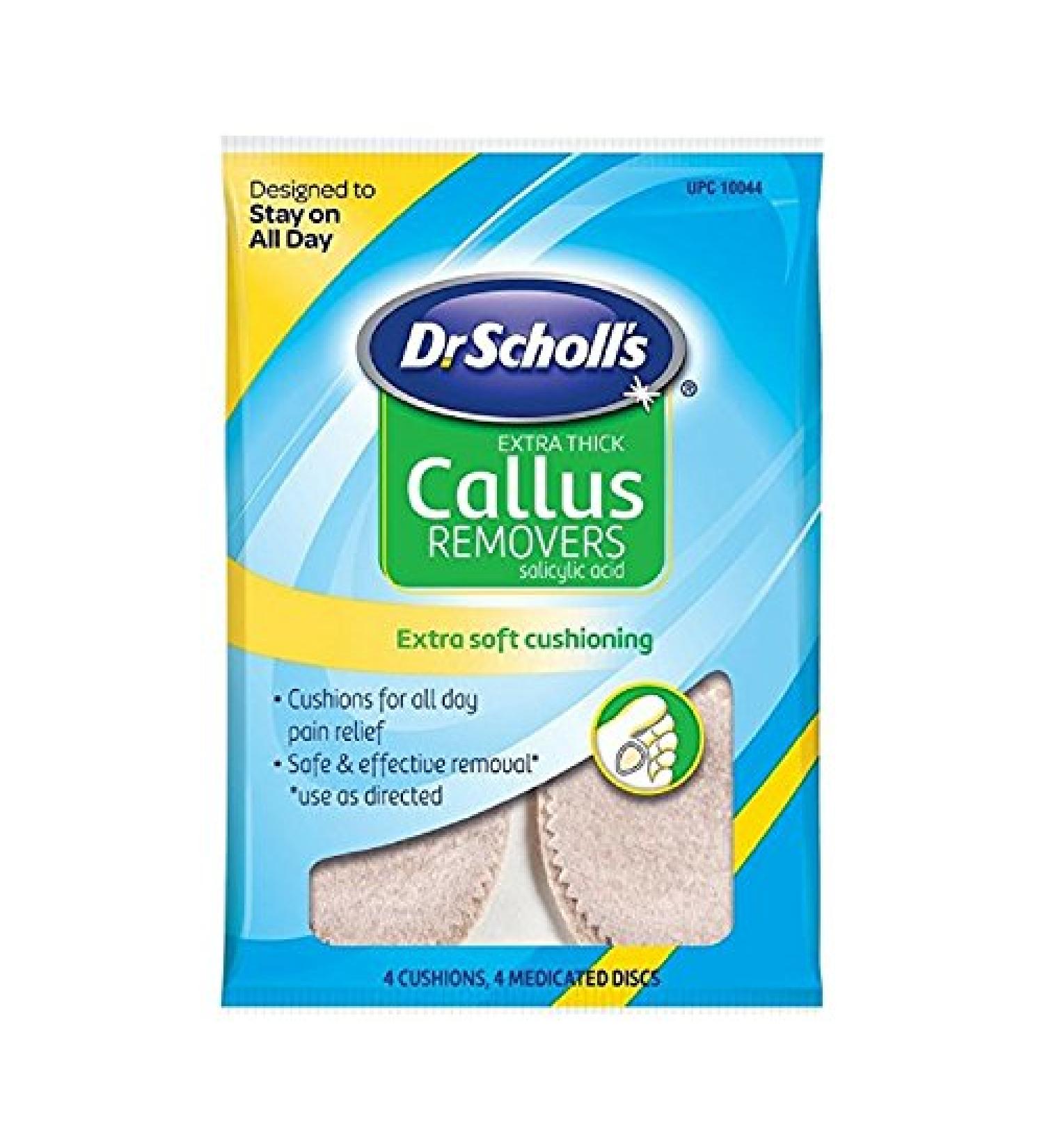 Dr. Scholl's Extra Thick Callus Removers 4 Cushions ea.(Packs of 2)
