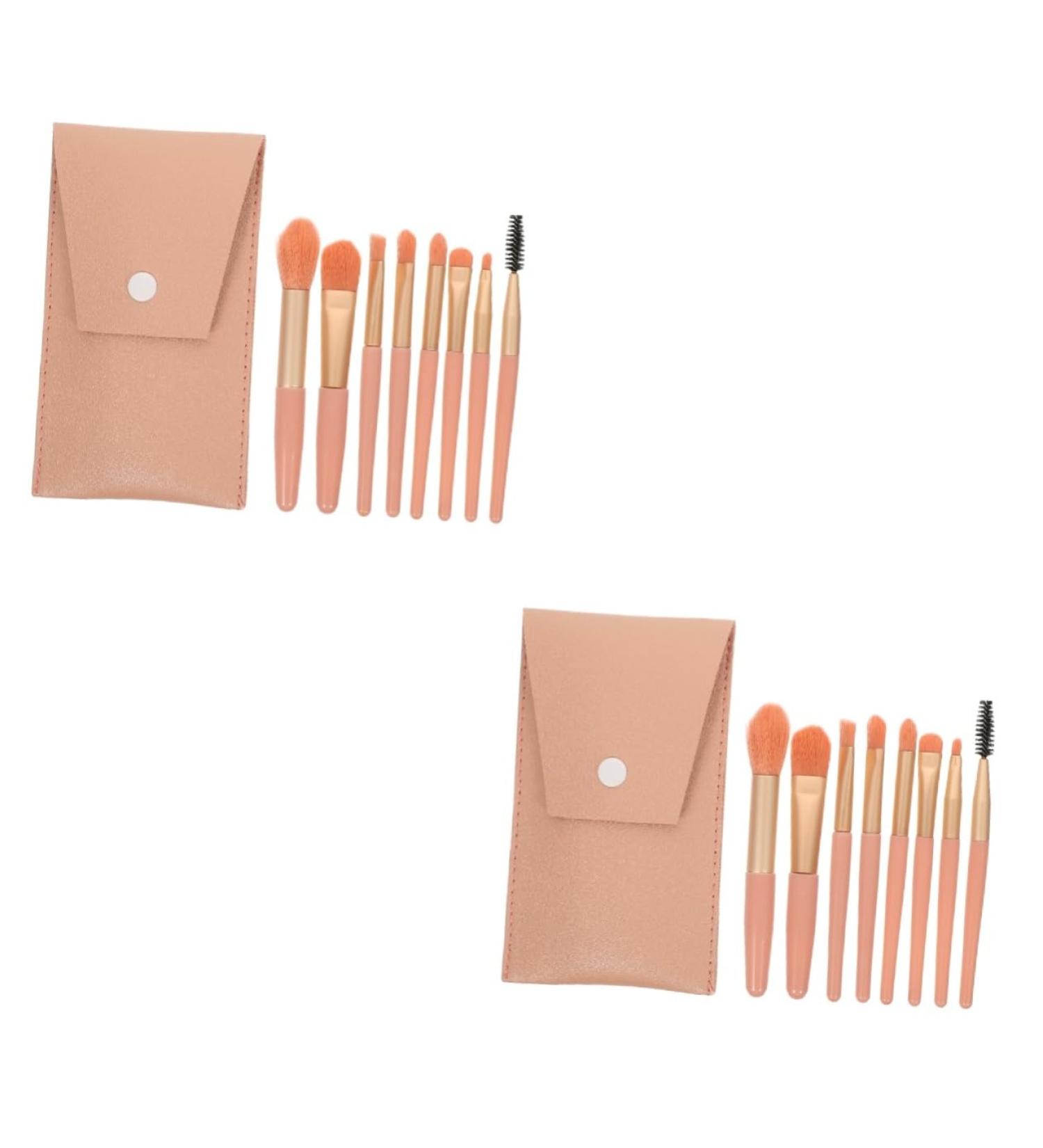 Beavorty 2 Sets Travel Makeup Brushes Cosmetics Cosmetology Kit Beauty Kit Foundation Brush for Makeup Face Makeup Brush Makeup Tool Pink Mini Aluminum Tube Beauty Products Miss - Buy Online on GoSupps.com