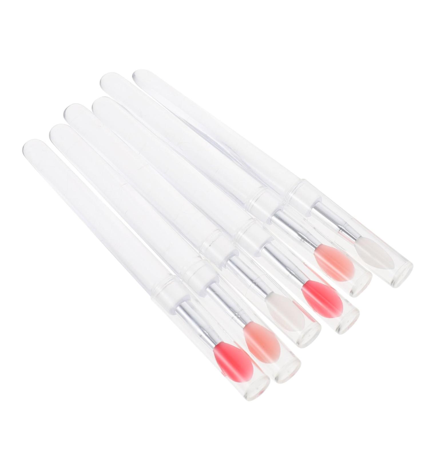 Buy 6pcs Professional Lip Brush Set - Silicone Makeup Lip Liner & Eye Shadow Applicator - Perfect for Stunning Lip Makeup & Nail Art - Fast International Shipping - Buy Online on GoSupps.com