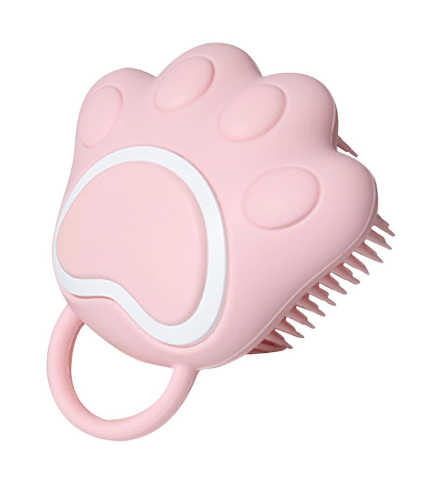 Magiclulu 3-in-1 Shampoo Brush for Kids | Hair Growth & Scalp Massage | Travel-Friendly Silicone Hair Care Tool | Pink - Buy Online on GoSupps.com