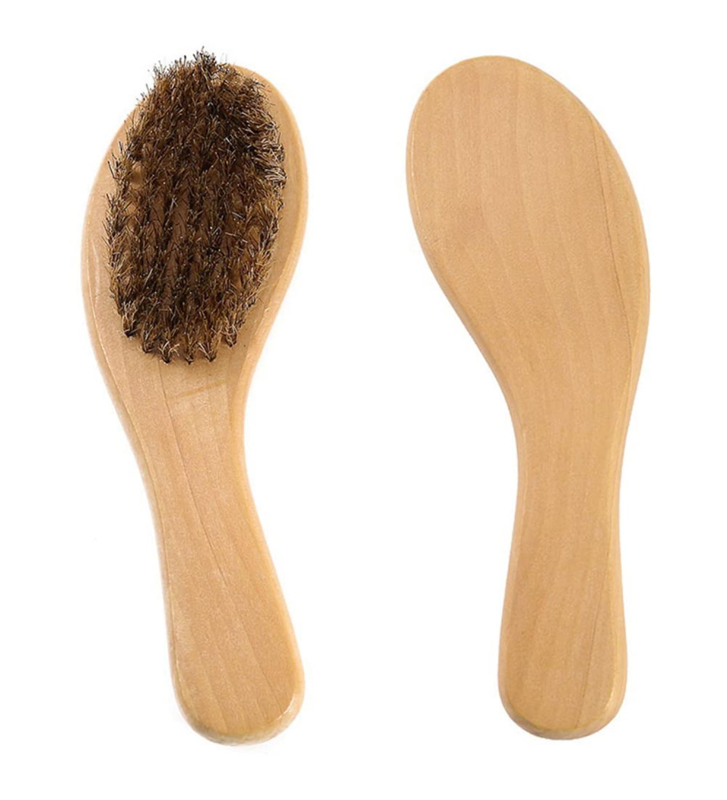 Premium Dusarls Boar Bristle Shaving Brush - Wood Handle Portable Barber Tool for Natural Beard Care - Buy Online on GoSupps.com