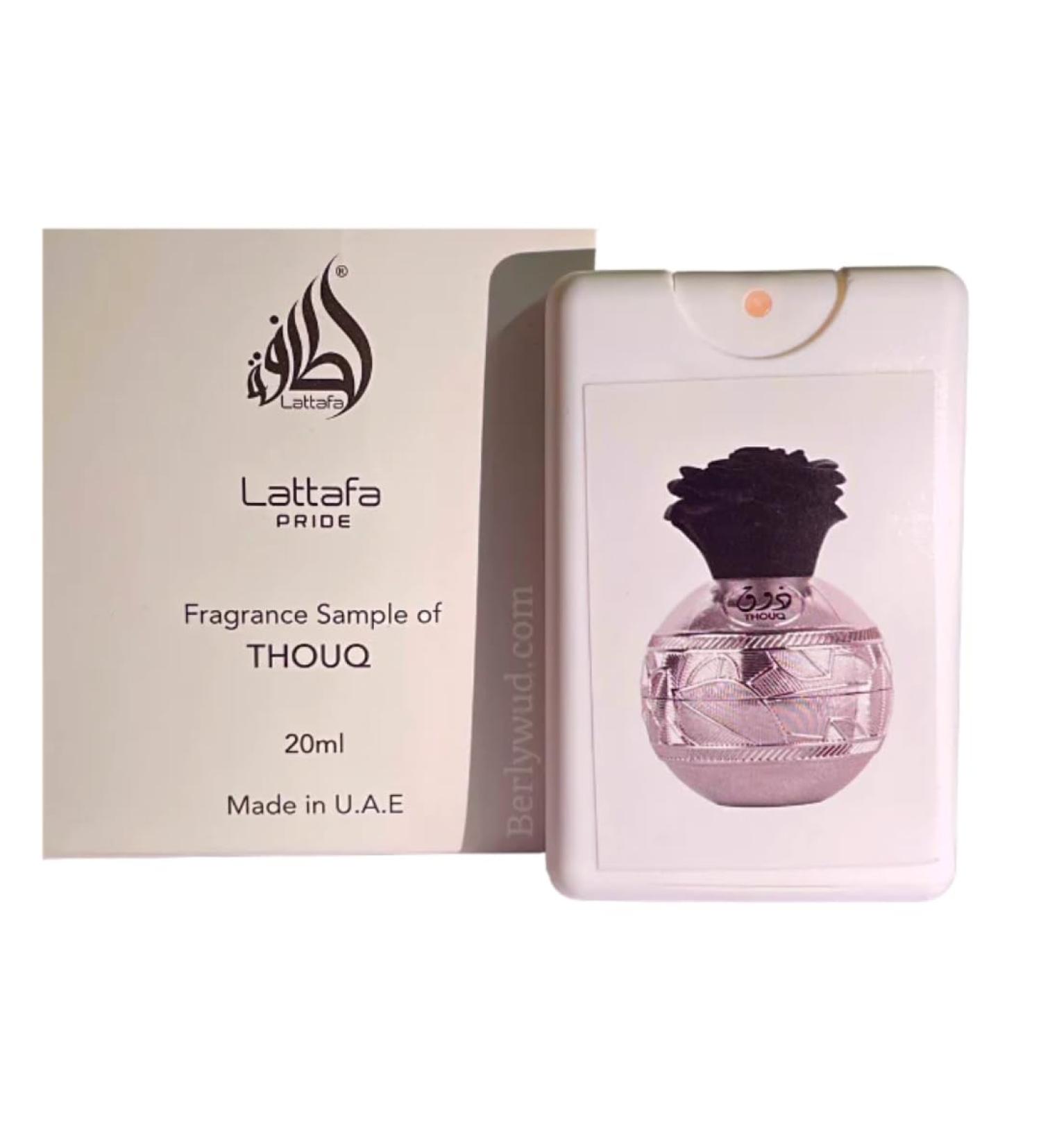 Lattafa Pride EDP Spray 20ML (0.67 OZ) Collection of Travel Size Unisex Perfumes for Men & Women. (20ml Thouq 20ML) 0.7 Fl Oz (Pack of 1) Thouq 20ML - Buy Online on GoSupps.com