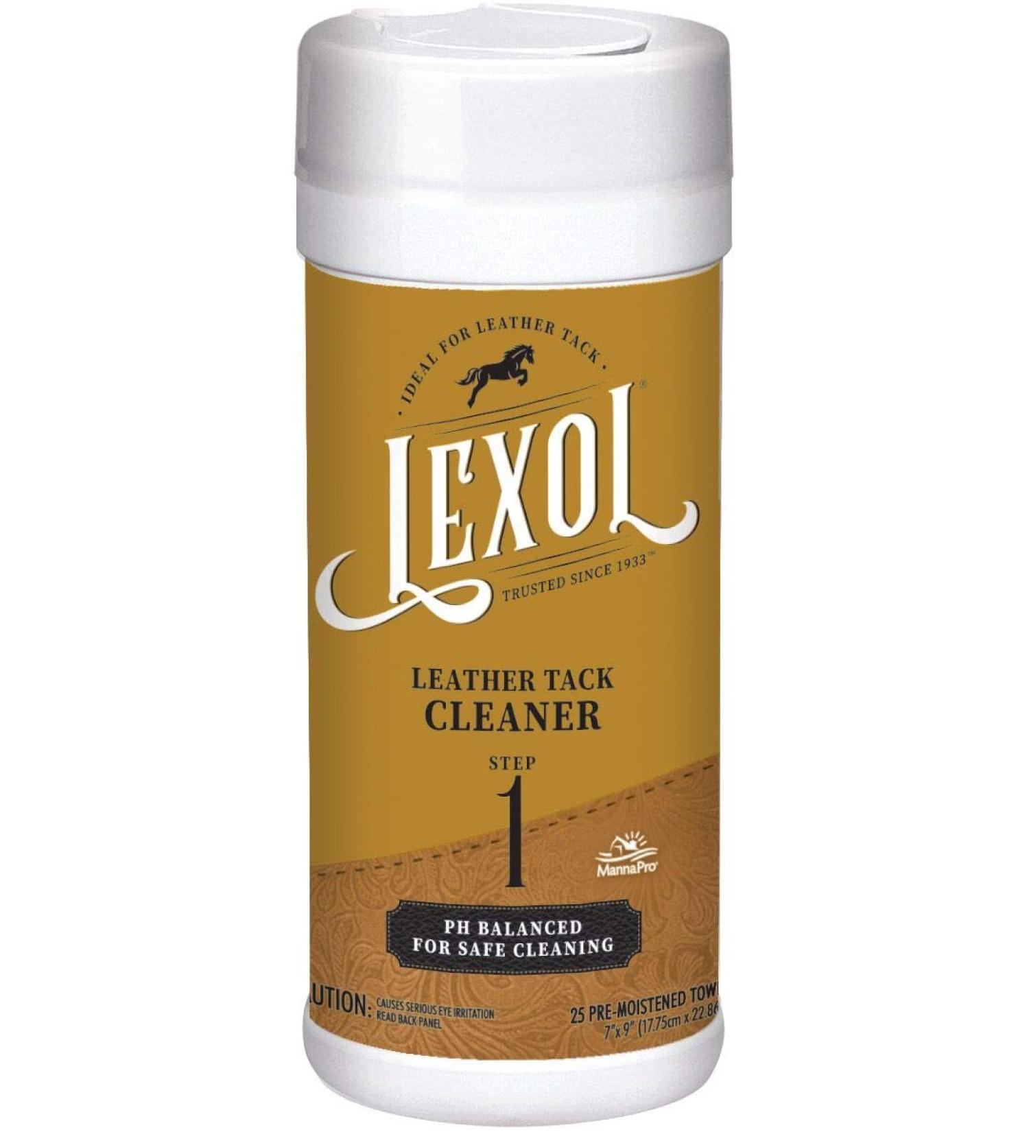 Manna Pro Lexol Leather Cleaner 25 Moistened Wipes - Easy & Convenient Leather Cleaning - Buy Online on GoSupps.com