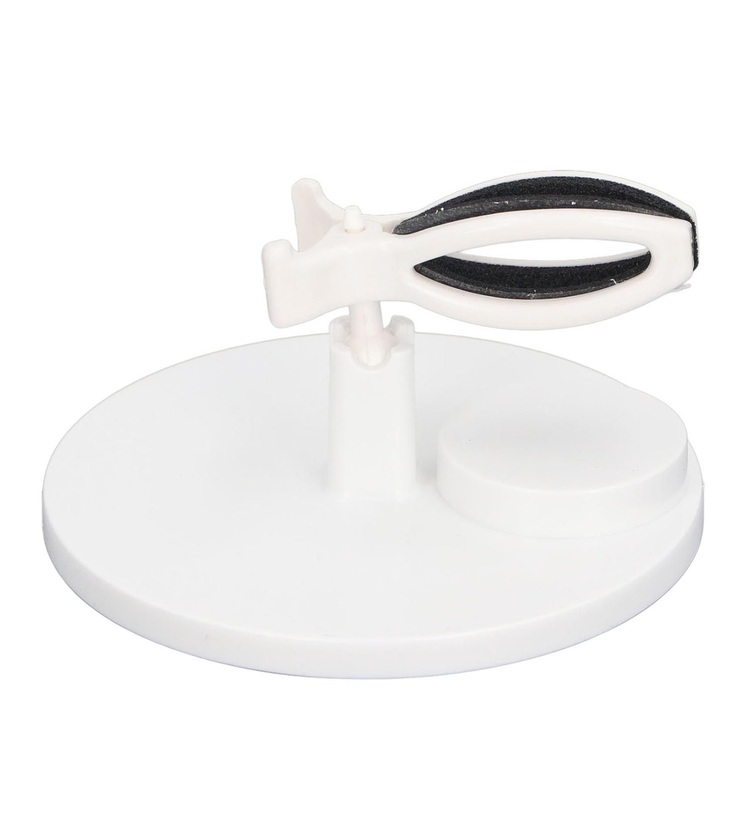 HUSHUI Nail Polish Holder Adjustable Nail Polish Bottle Holder with Strong Clamp Anti Spill Fingernail Polish Holder for Manicures Nail Art (White) - Buy Online on GoSupps.com