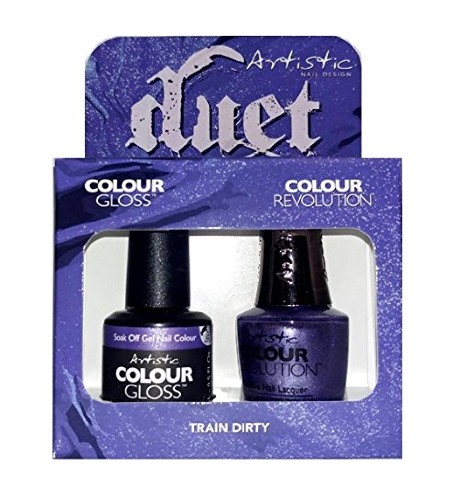 Artistic Nail Design - Duet Gel & Polish Duo - Train Dirty - 15 mL / 0.5 oz each