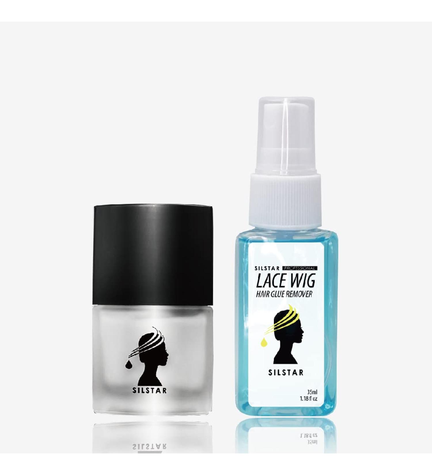 SILSTAR Professional Lace Wig Brush-On Glue & Remover Set - 0.42oz Glue + 1.18fl oz Remover - Best for Secure Wig Application & Easy Removal - Buy Online on GoSupps.com