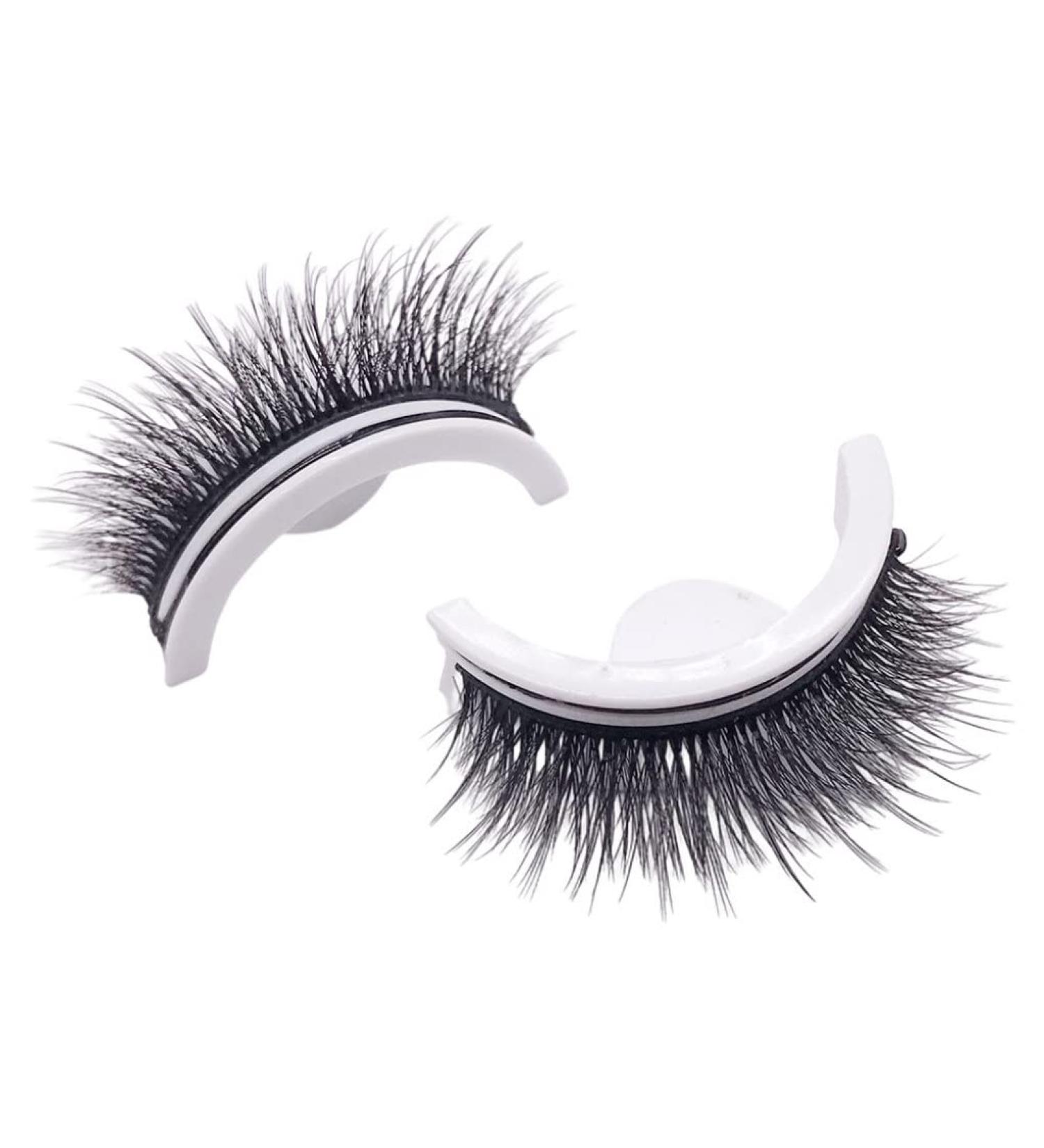 Buy Waterproof Thick False Eyelashes - Reusable Self-Adhesive Bushy Fluffy Eyelashes for a Glamorous Look - Buy Online on GoSupps.com