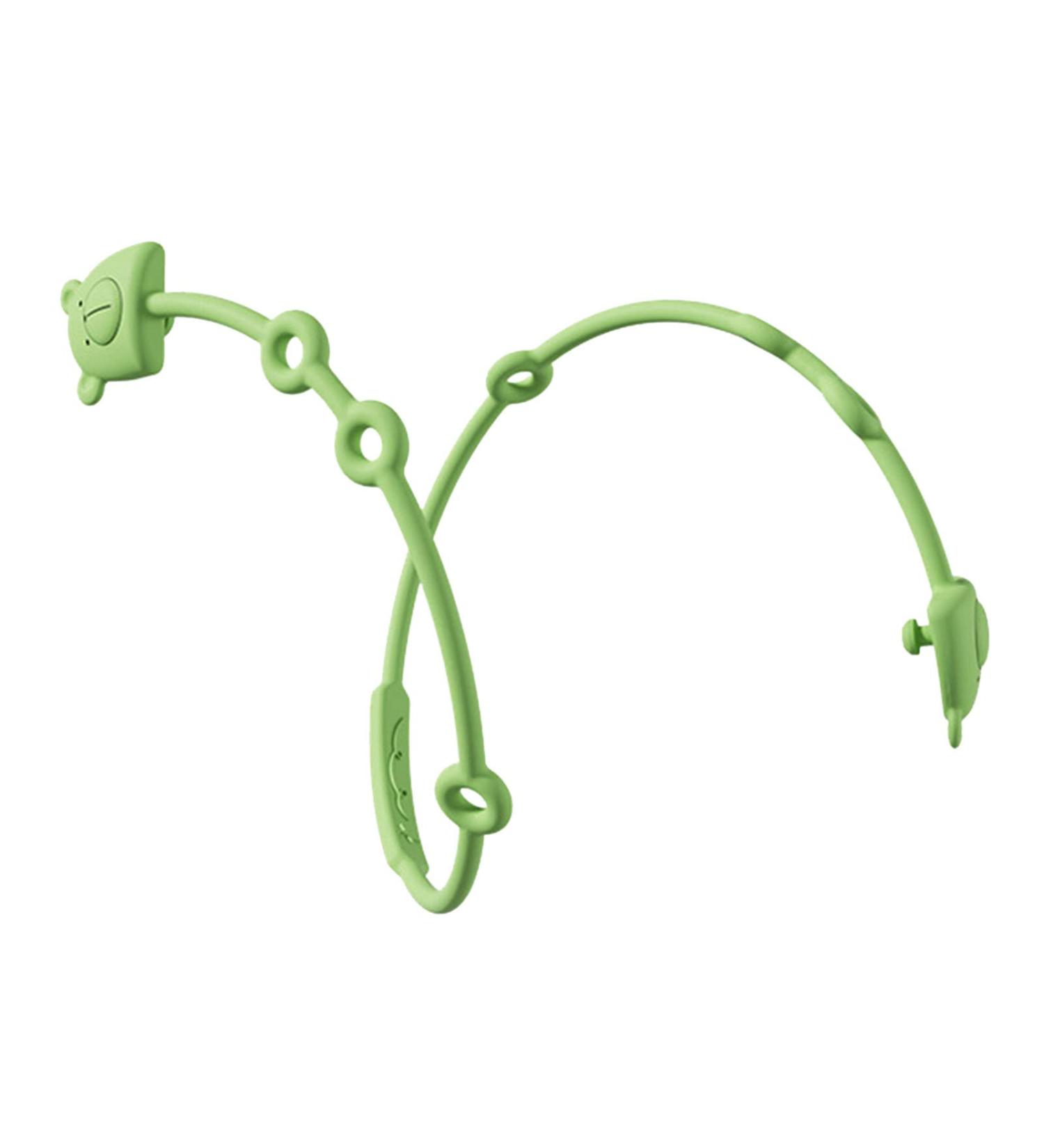 Stretchable Chewable Safety Teether Silicone Chain - Bear Shape - Green - Buy Online on GoSupps.com