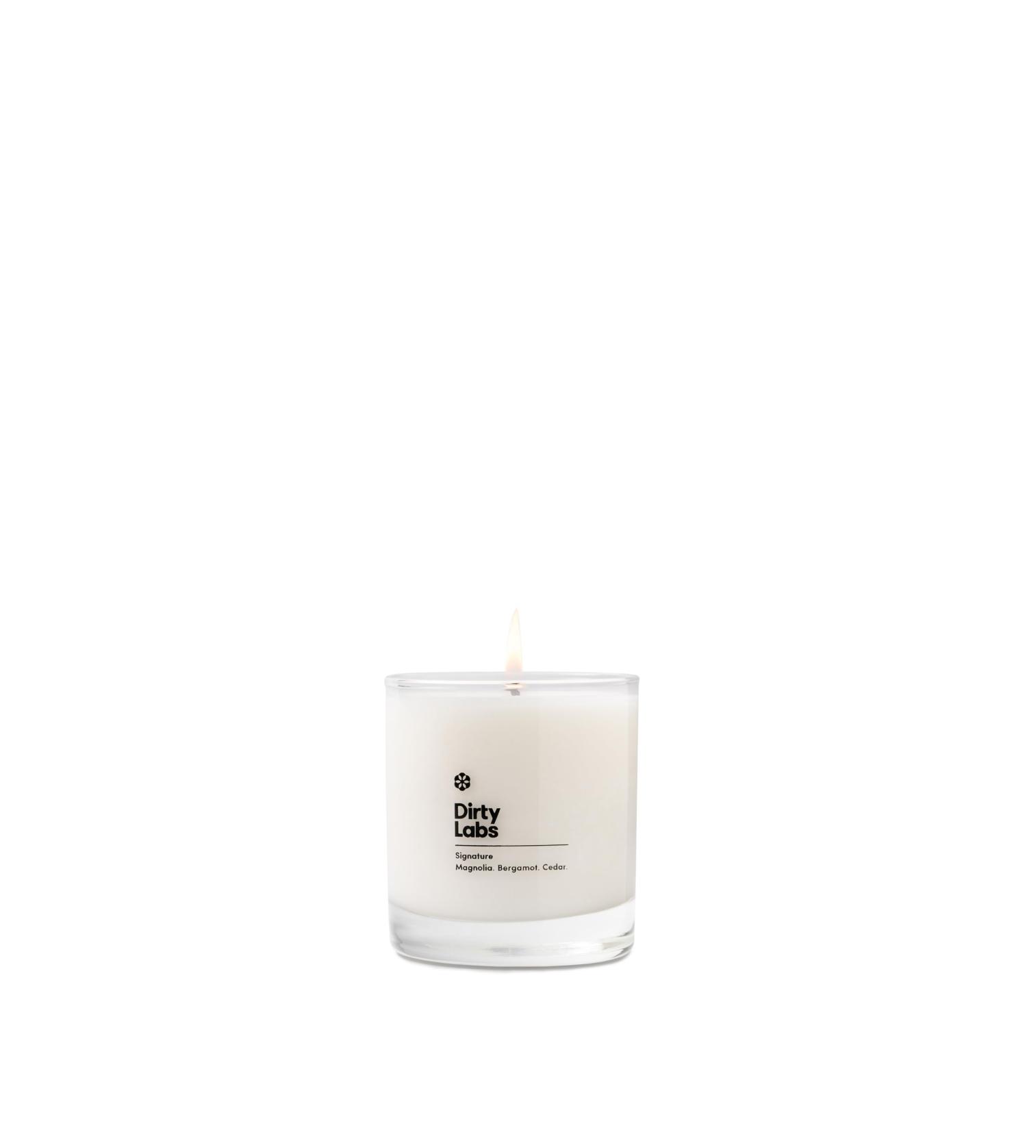 Dirty Labs Eco-Friendly Soy Wax Candle - Signature Scent Magnolia Bergamot & Cedar | Vegan Non-Toxic Luxe Home Candle Made in USA - Buy Online on GoSupps.com