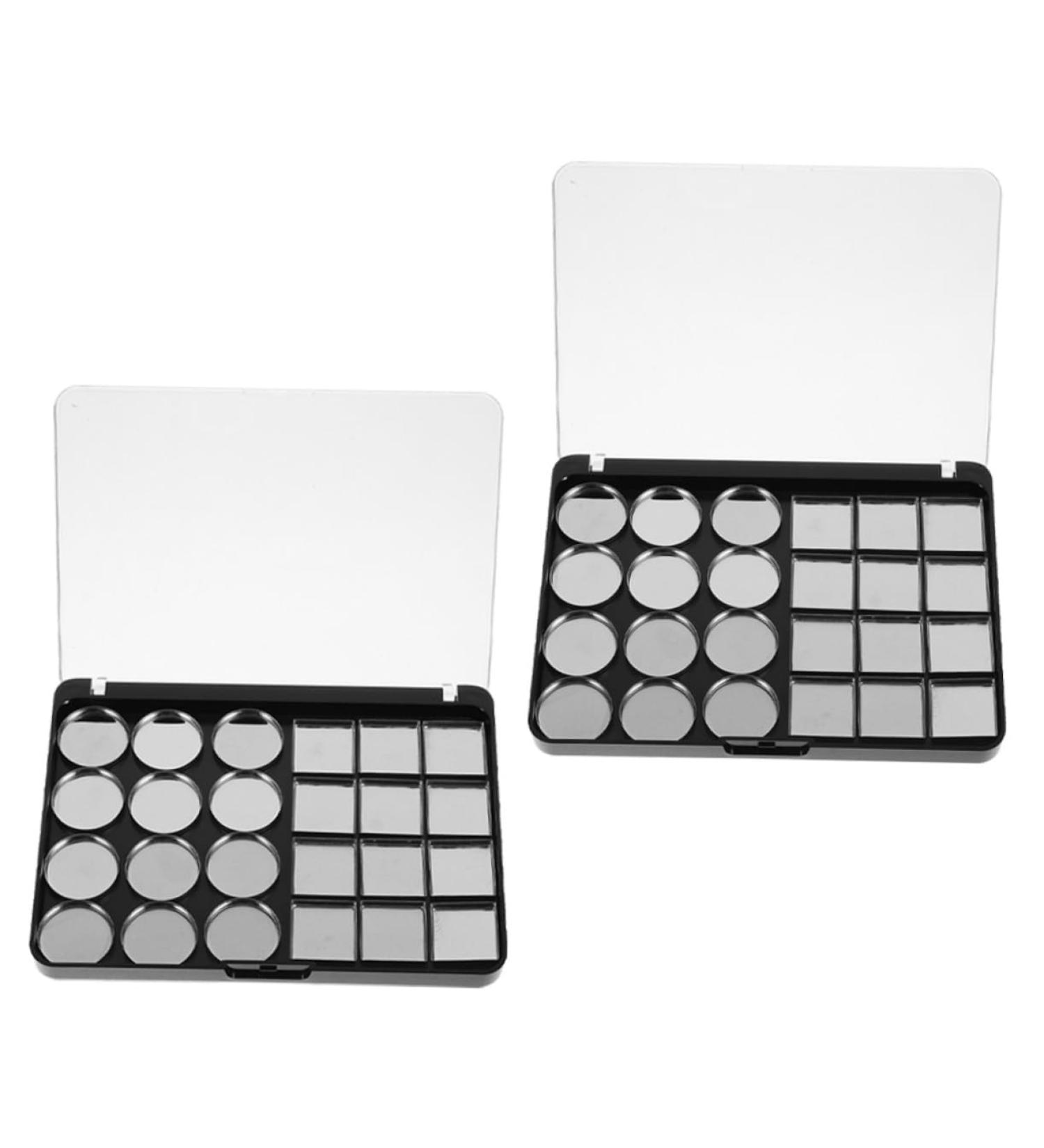 UKCOCO 2pi ces Palette De Fards Paupi res Vide Plateau Maquillage Avec Godets Vides Organiseur Cosm tique Pour Soi-m me - Buy Online on GoSupps.com