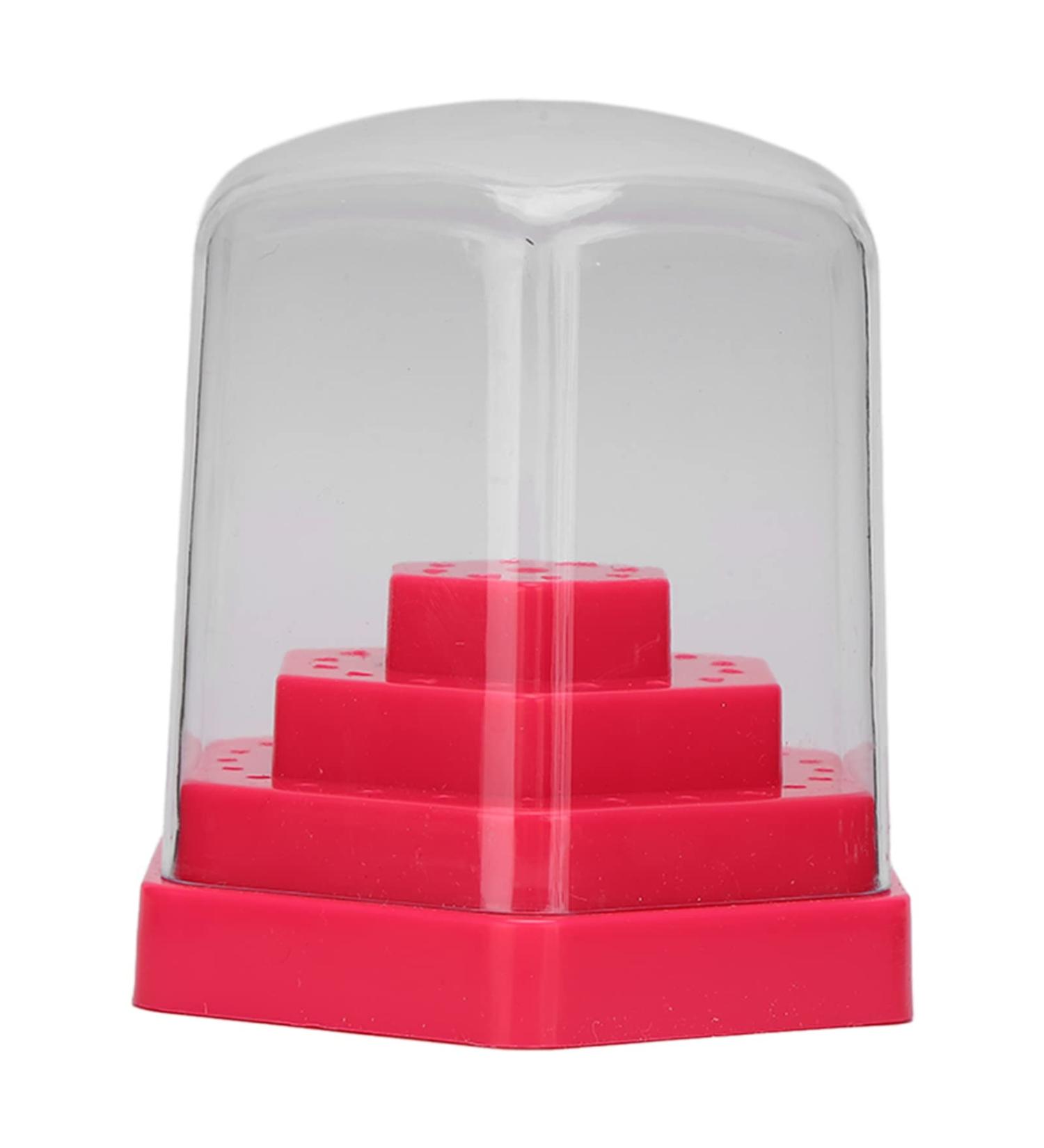Nail Drill Bits Box Case Nails Necessary Tool Nail Drill Bits Storage Stand Plastic 48 Hole for Home Use for Nail Salon() Pink - Buy Online on GoSupps.com