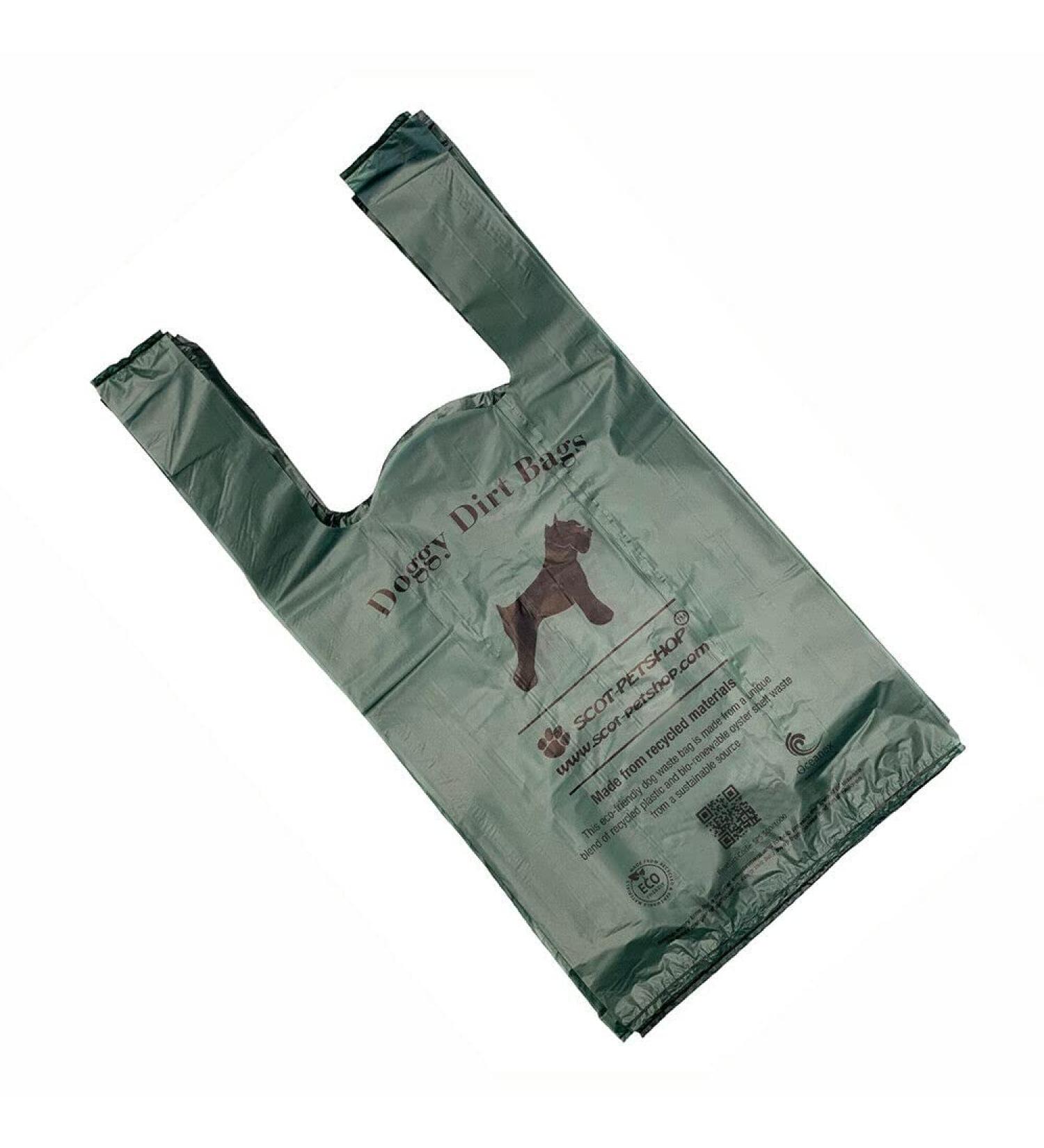 SCOT-PETSHOP Large Green Dog Waste Bags 500 Poo Bags (Not On A Roll) 500 Count (Pack of 1) - Buy Online on GoSupps.com