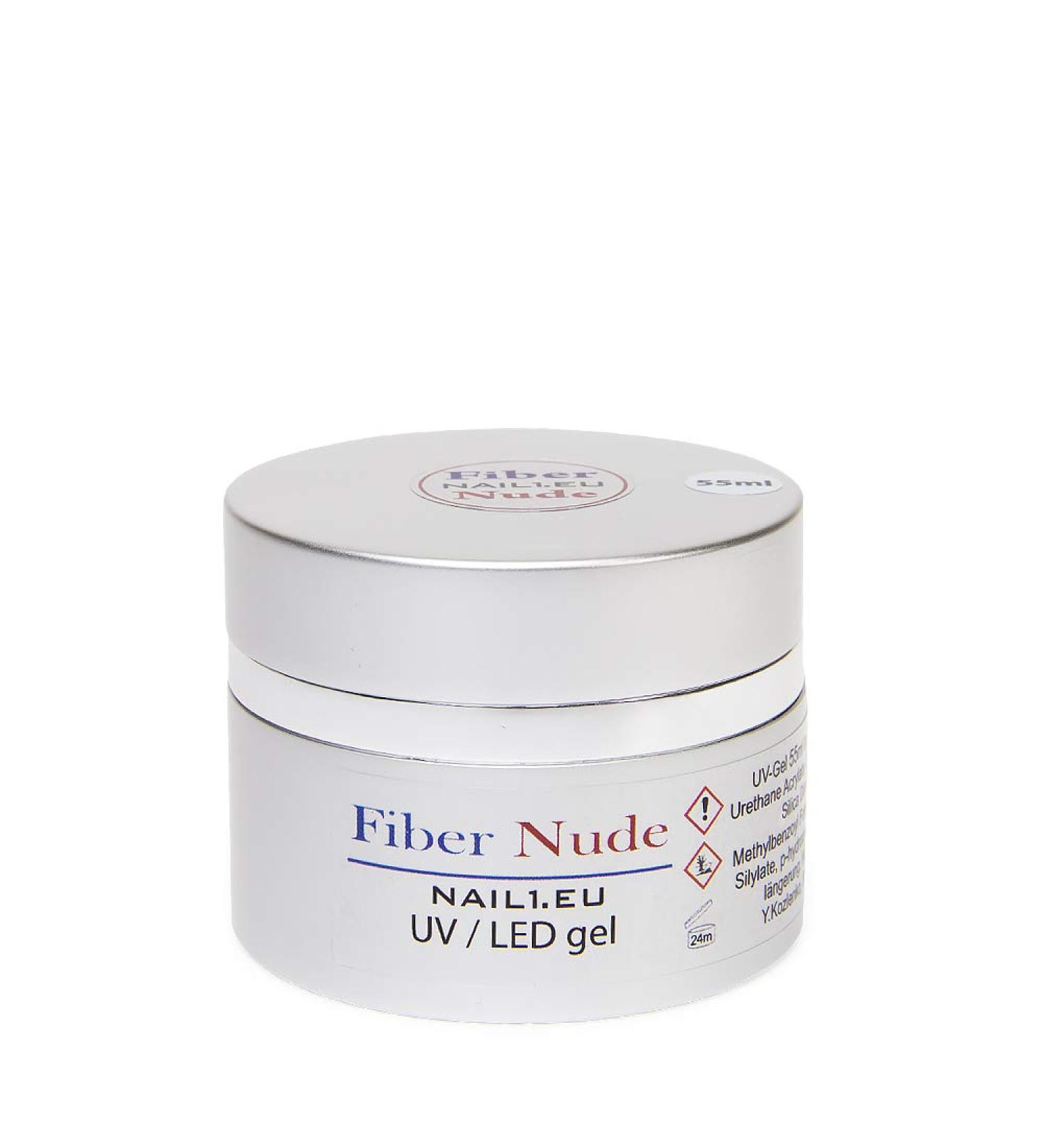 Buy NAIL1.EU MakeUP UV LED 1-Phase Gel FIBER NUDE Camouflage - 40 ml | Allroundgel Fiberglass Gel for Perfect Nails | International Shipping Available - Buy Online on GoSupps.com