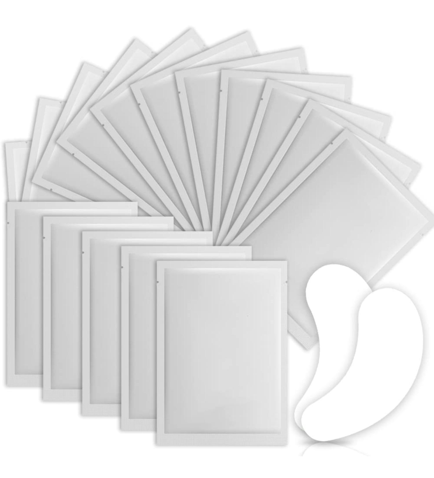 Lint Free Eyelash Extension Gel Pads - 50 Pairs for Pro Salons | Silver Under Eye Patches - Buy Online on GoSupps.com