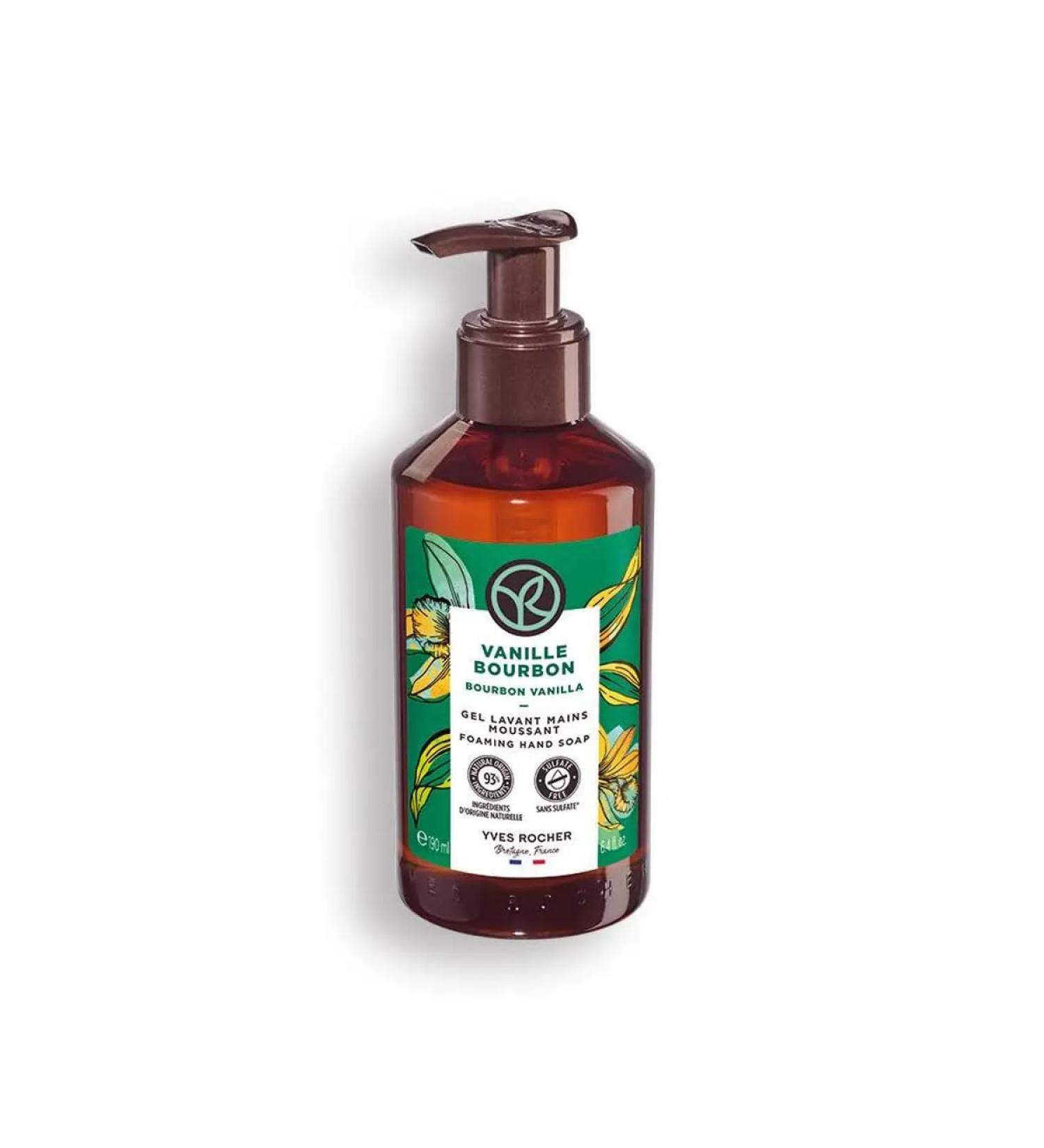 Yves Rocher Bourbon Vanilla Liquid Hand Wash Gel 190ml - Luxurious Scented Cleanser | International Shipping Available - Buy Online on GoSupps.com