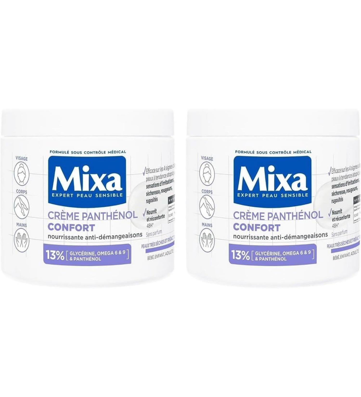 Mixa Intensive dry skin cream panthenol comfort against itching very dry and reactive skin face body hands baby children adults hypoallergenic perfumefree 400 ml - Buy Online on GoSupps.com