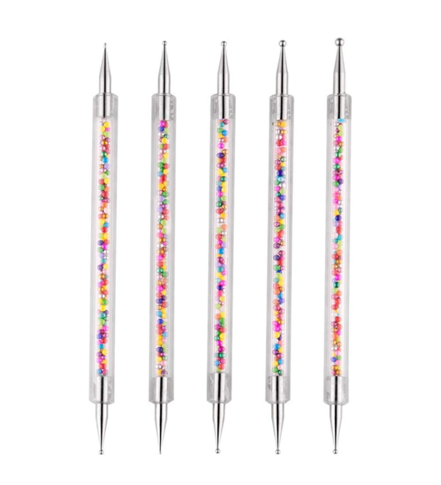 Desikixudy Nail Art Pen Pedicure Crystals Silicone Manicure Nail Point Drill Pen Drawing Polish Rhinestones Picker Pen - Buy Online on GoSupps.com