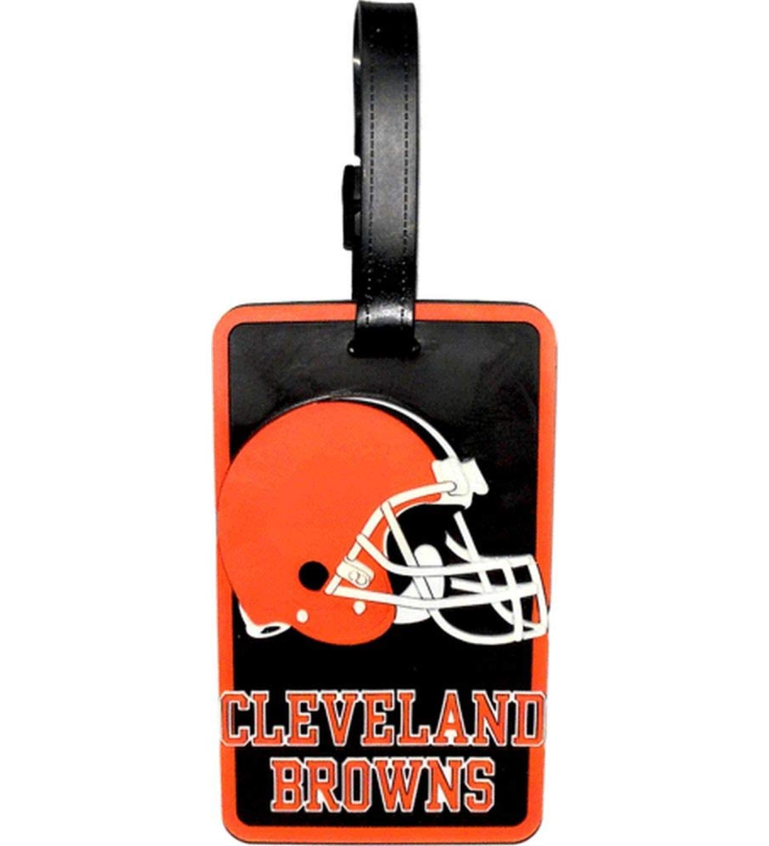 Aminco NFL Cleveland Browns Soft Bag Tag, Orange, 7.5