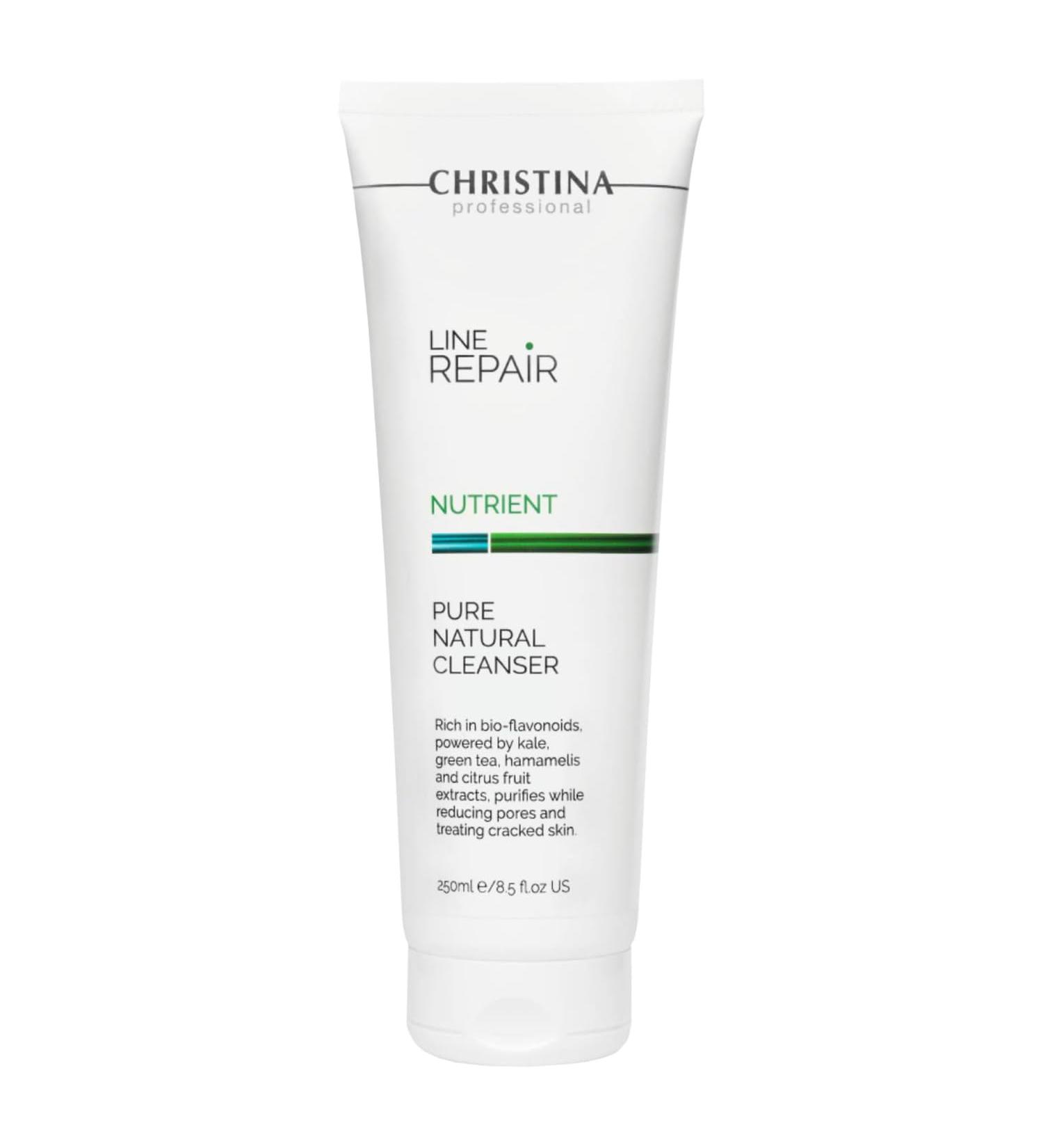 -CHRISTINA- Line Repair - Nutrient Pure Natural Cleanser For All Skin Types 250ml / 8.5 fl.oz - Buy Online on GoSupps.com