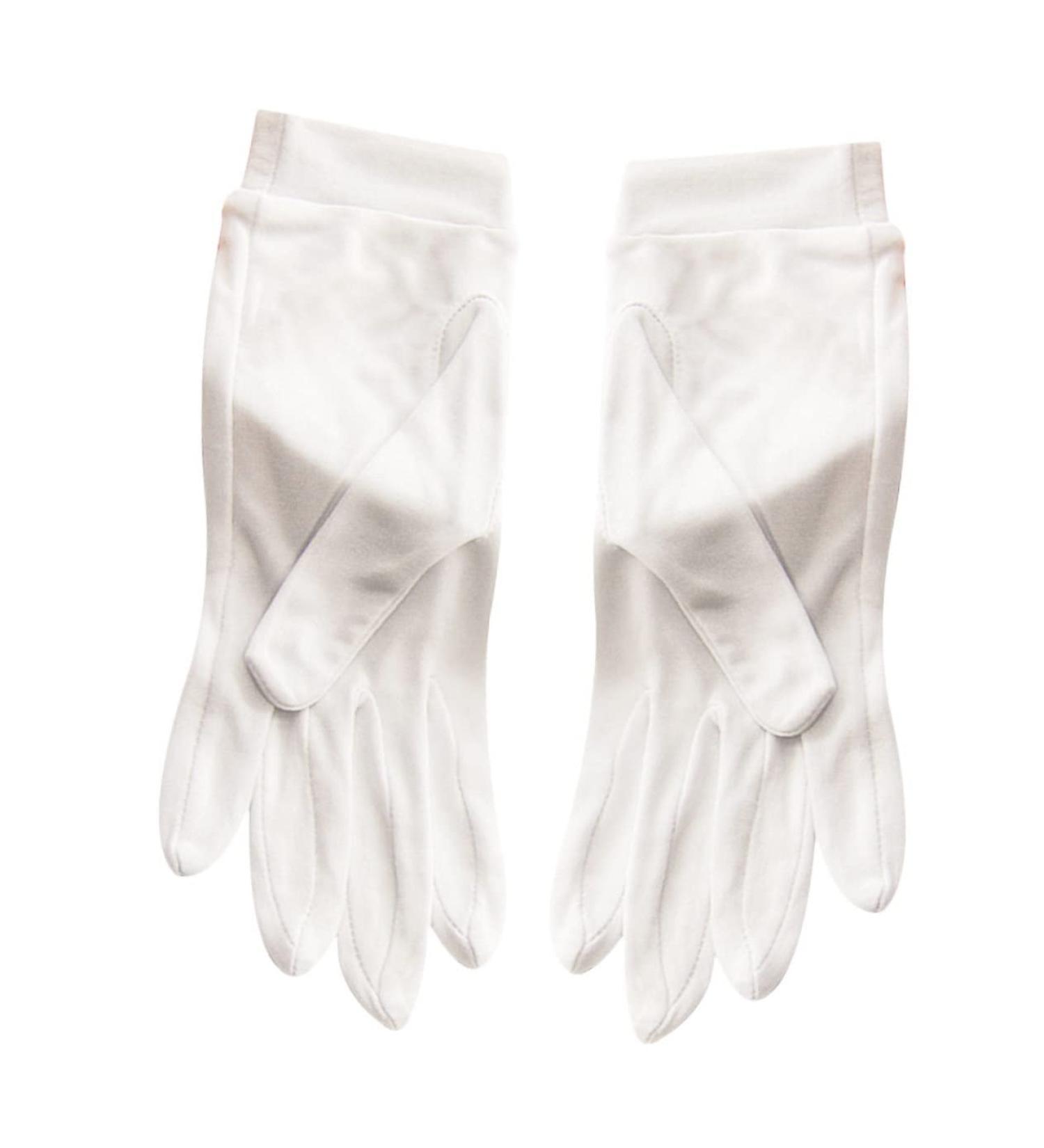 Beatifufu 1 Pair Grooming Gloves Silk Mittens Dry Hands Gloves Moisture Wristband Night Moisturizing Gloves Dry Cracked Hands Gloves Hydrating Gloves Repair Lining White Silk - Buy Online on GoSupps.com