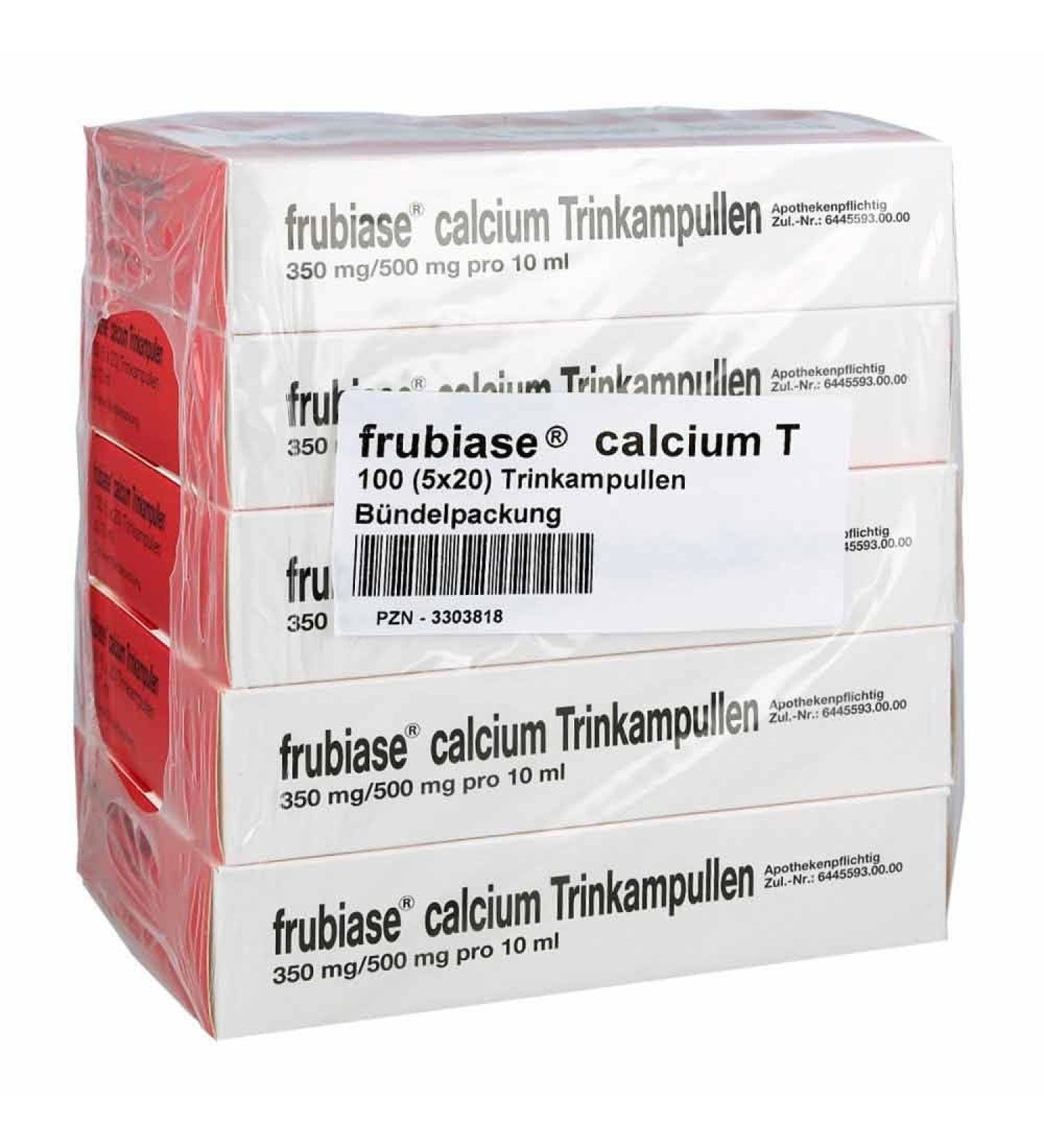 Buy FRUBIASE CALCIUM T Drinking Ampoules - 5X20 pcs | International Shipping Available - Buy Online on GoSupps.com