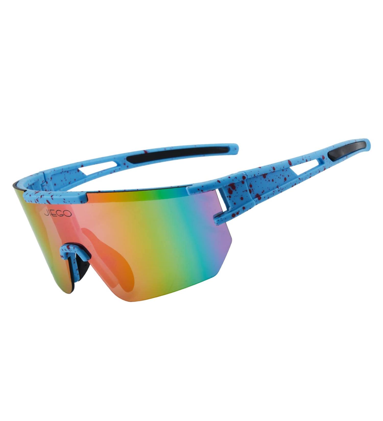 Men's Sport Sunglasses | JIEGO UV400 Protection | Navy Blue | 70mm | Ideal for Baseball, Running, Fishing, Cycling - Buy Online on GoSupps.com